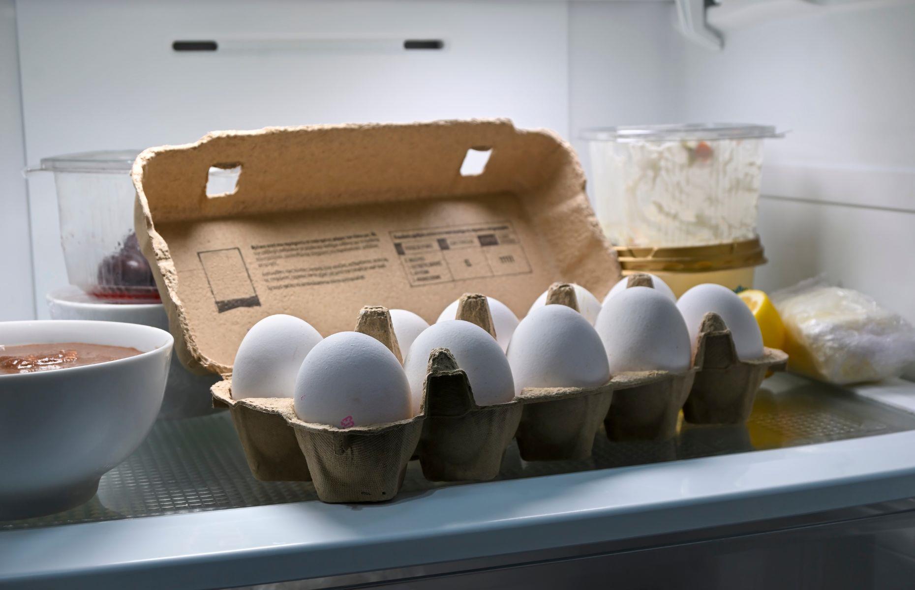 On ne conserve pas les œufs au réfrigérateur