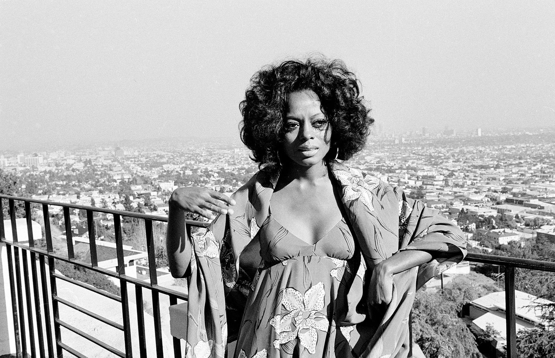 Diana Ross and her glamourous view