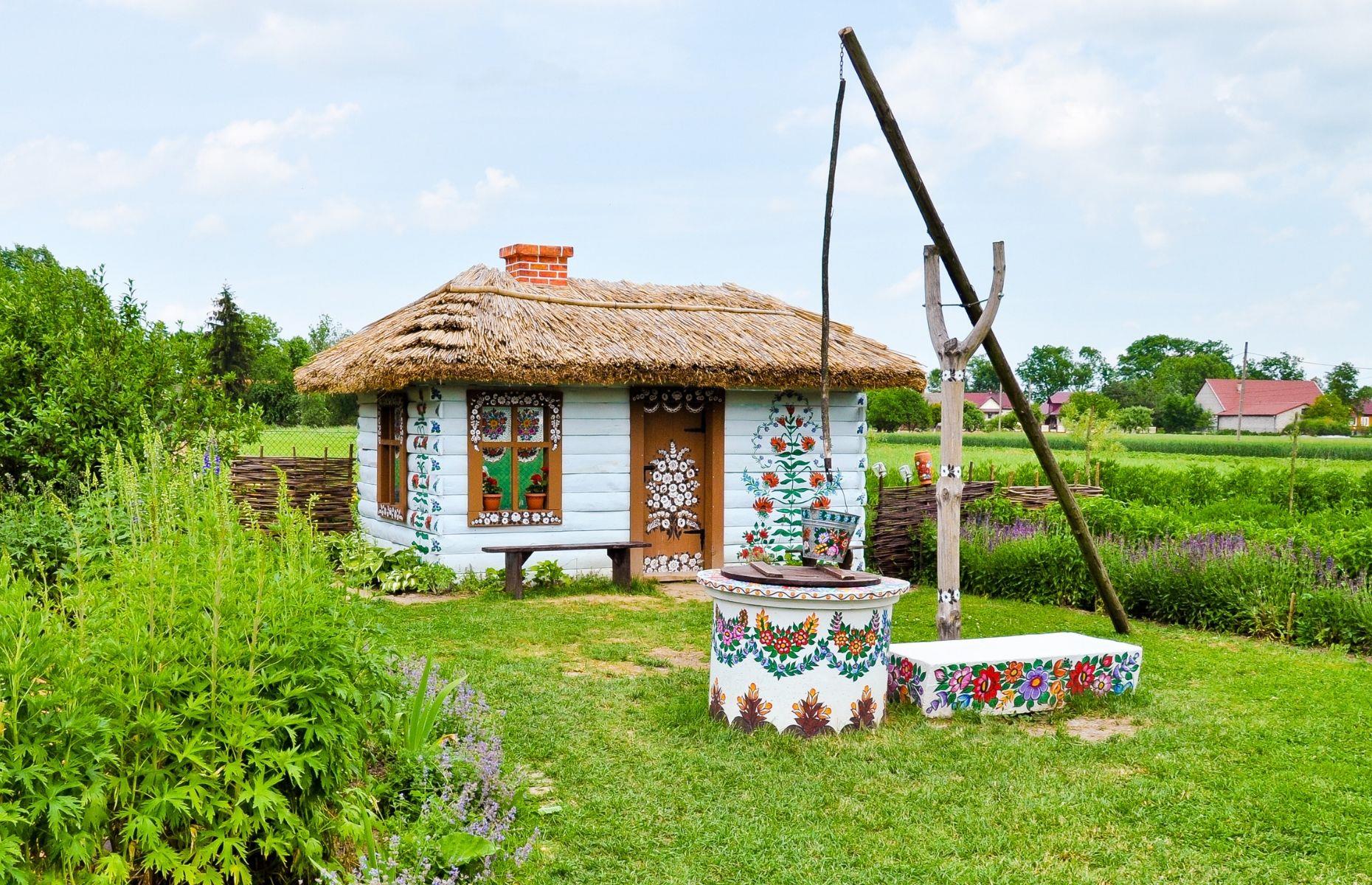 Painted houses, Zalipie, Poland
