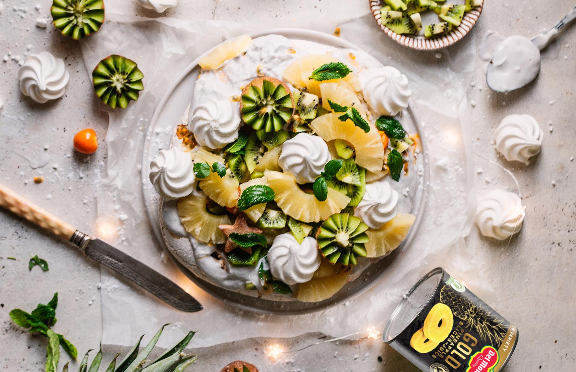 13. Tropical fruit pavlova