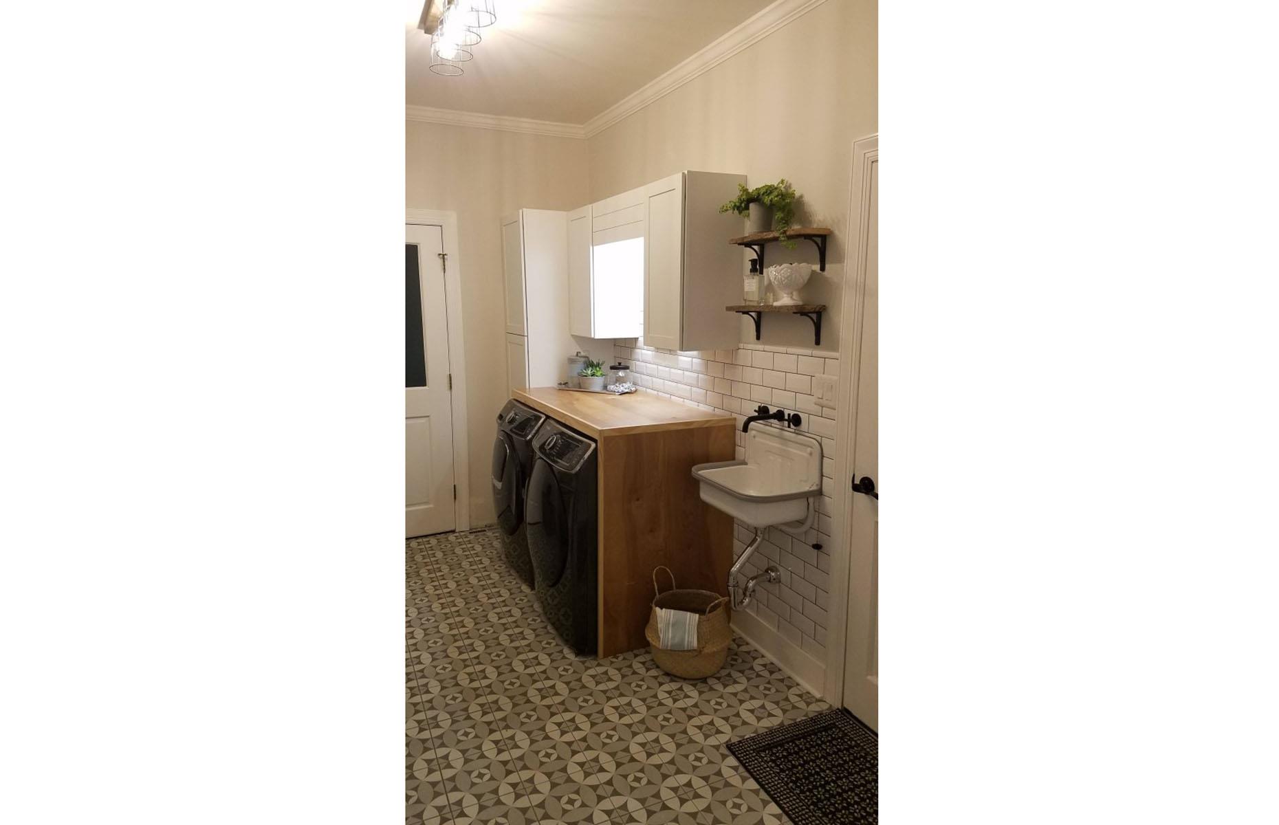 After: the laundry room