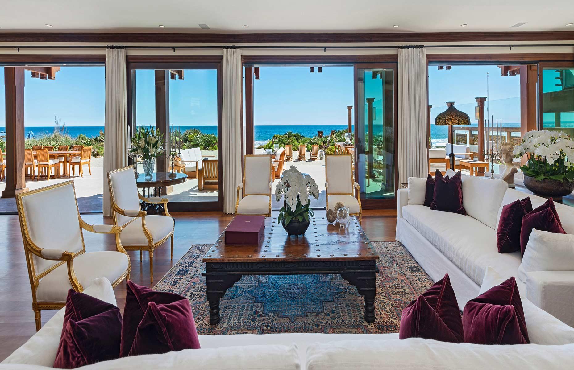 Pierce Brosnan's beachfront mega-mansion, California, USA