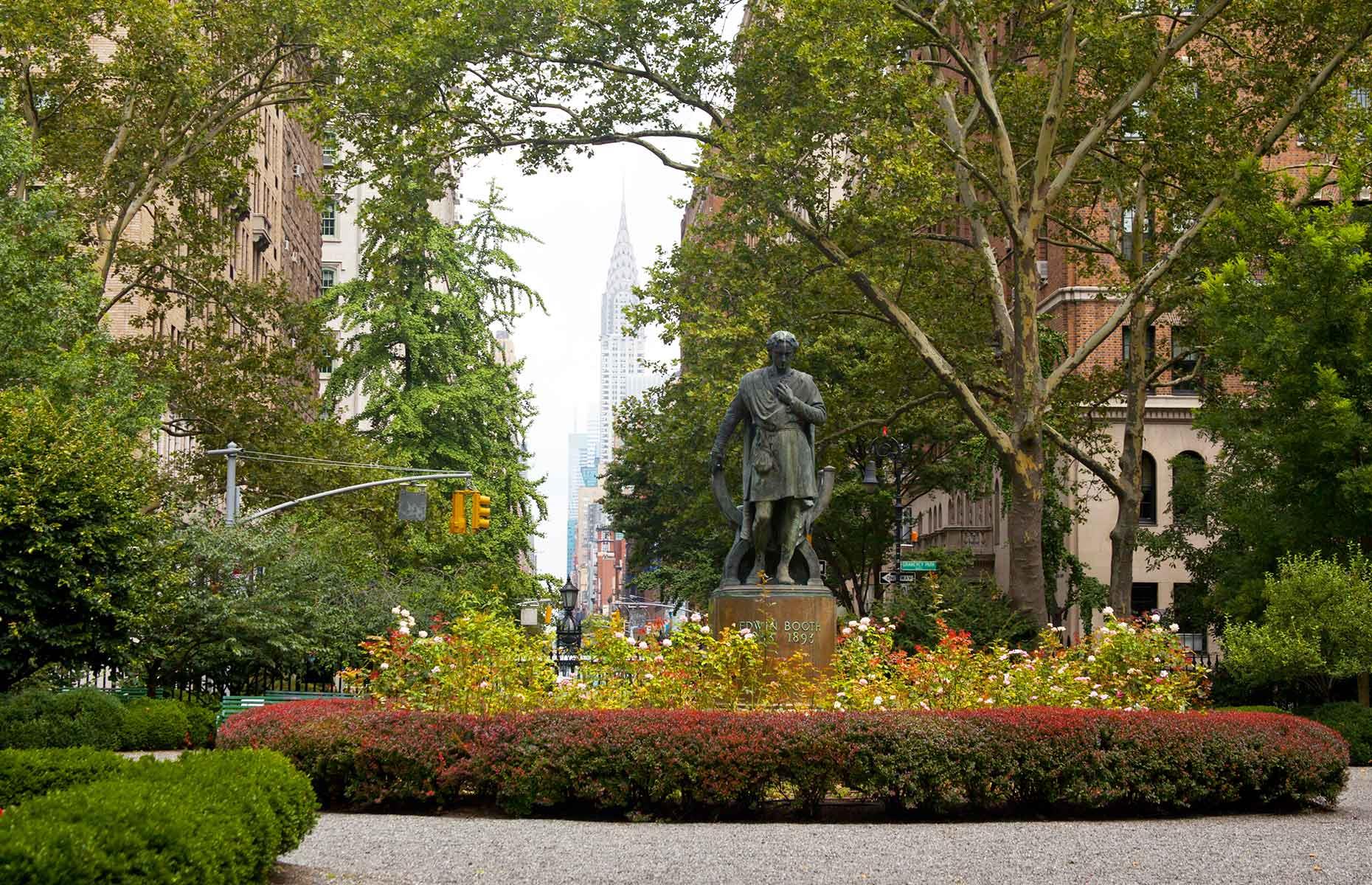 The private gardens of Gramercy Park