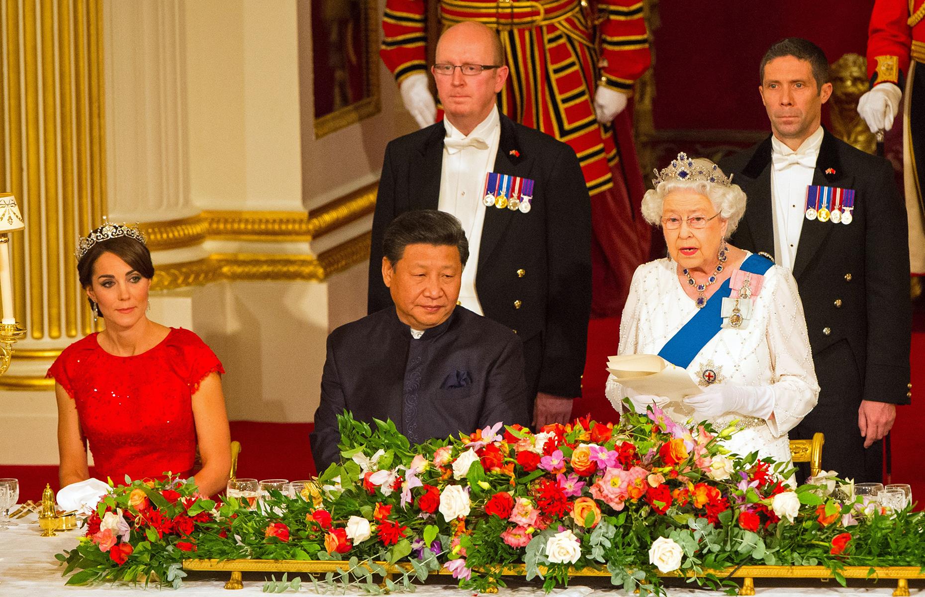 18. China state banquet at Buckingham Palace, 2015