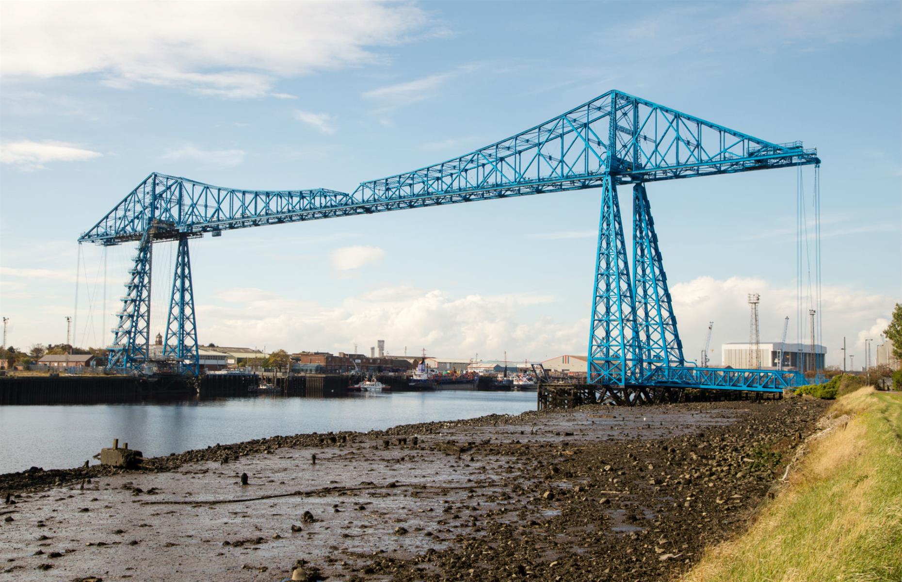 Middlesbrough's iconic transport bridge over the Tees