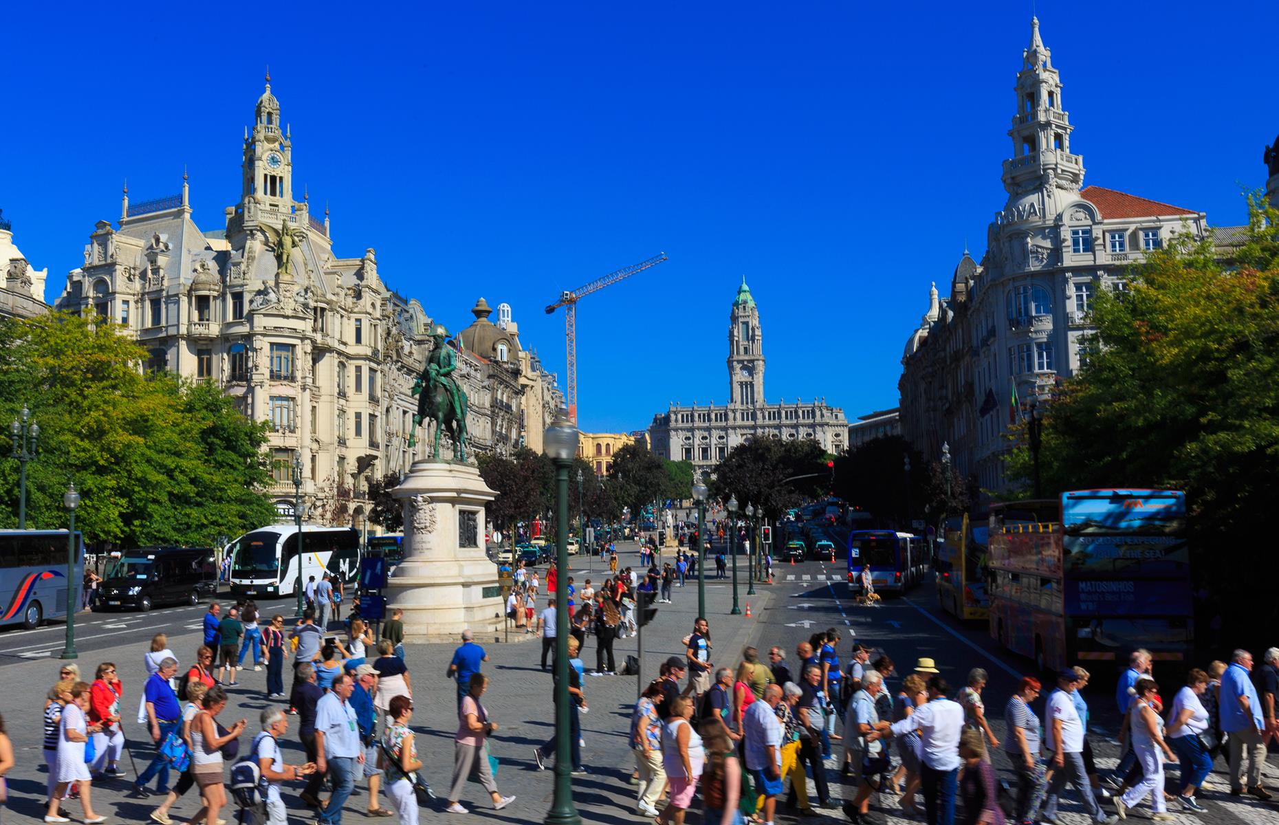 Freedom Square, Porto, Portugal