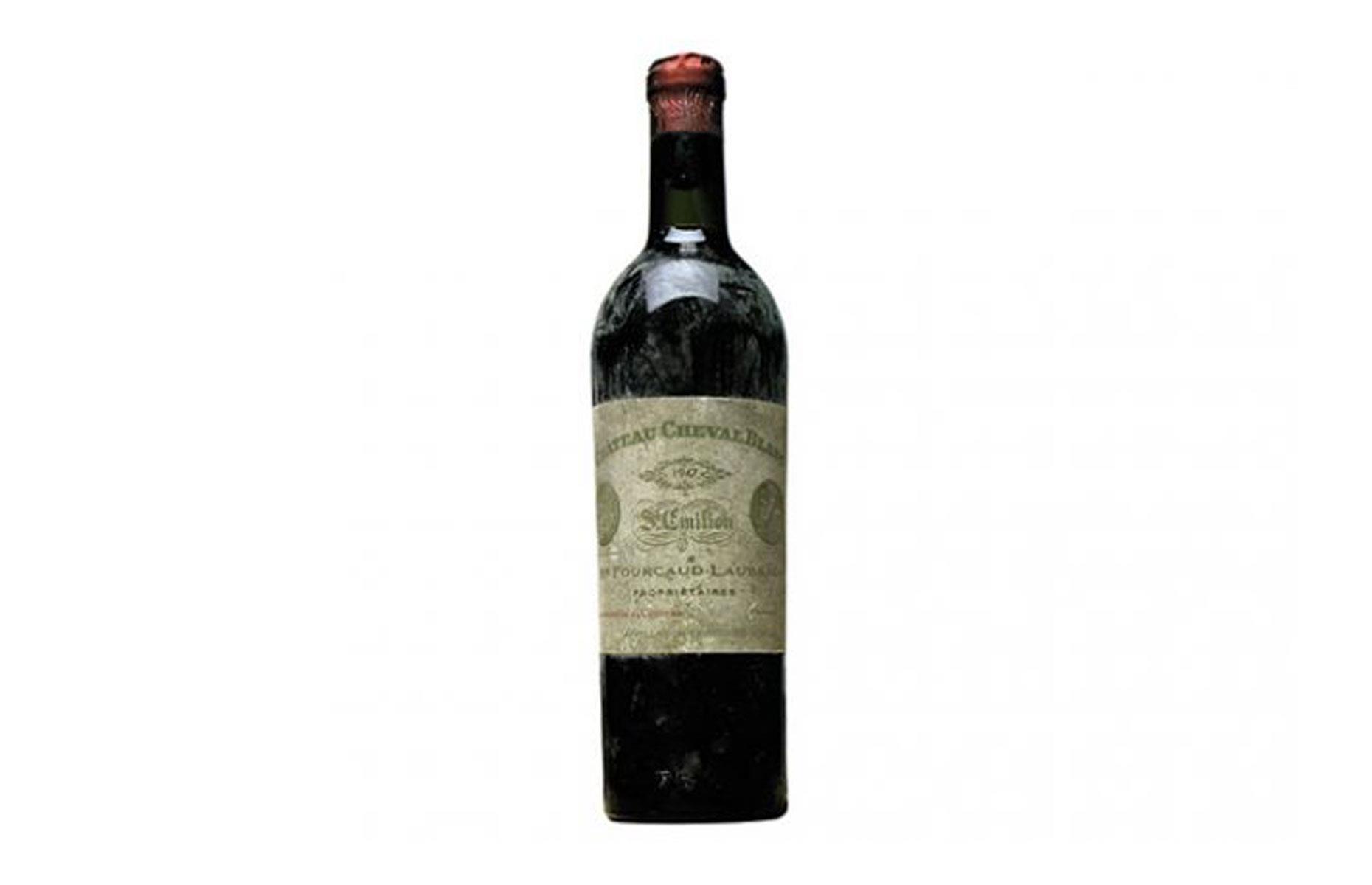 Château Cheval Blanc 1947 red wine: $9,300 (£7.3k)