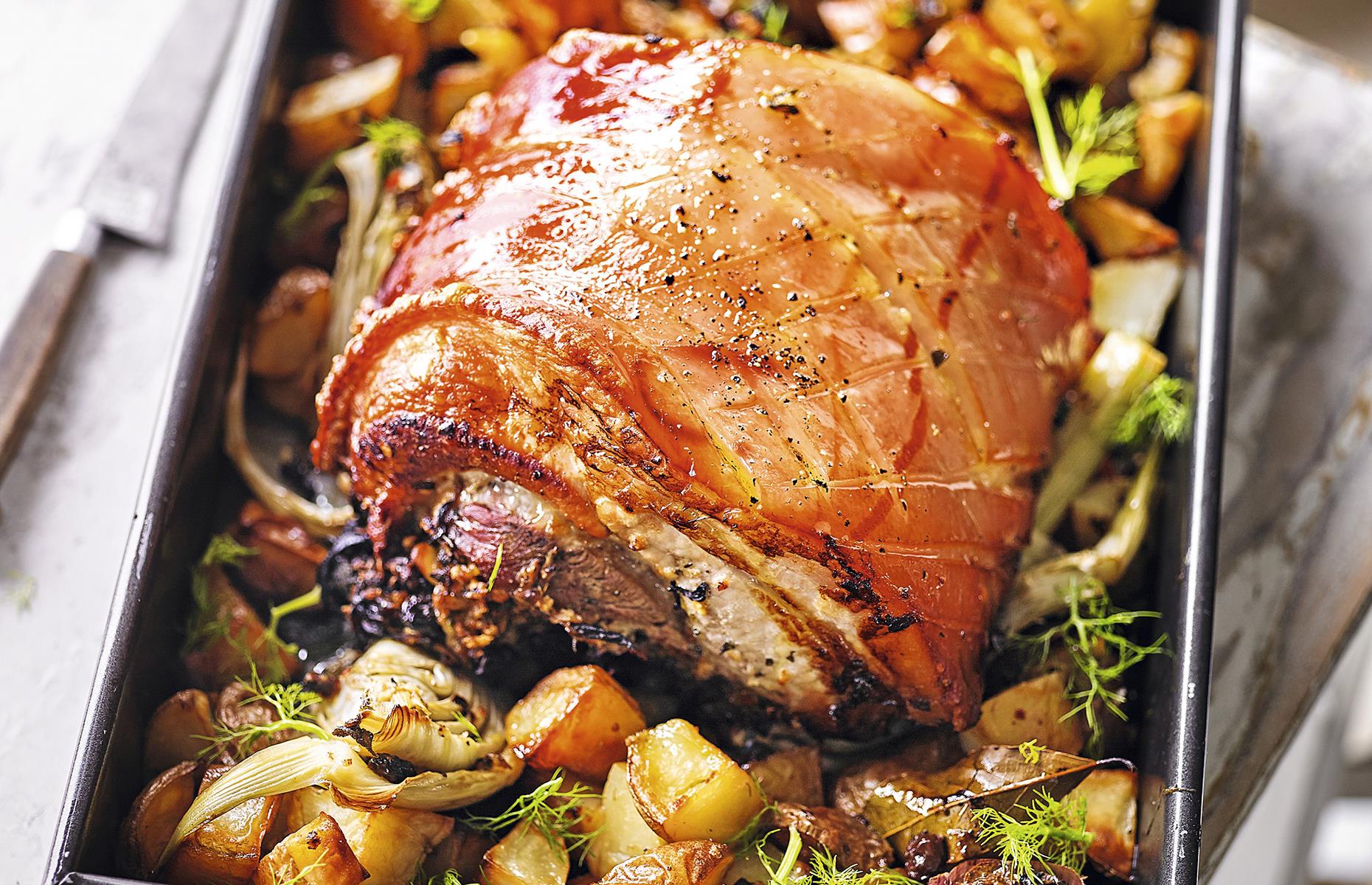 Mains: pork belly roast