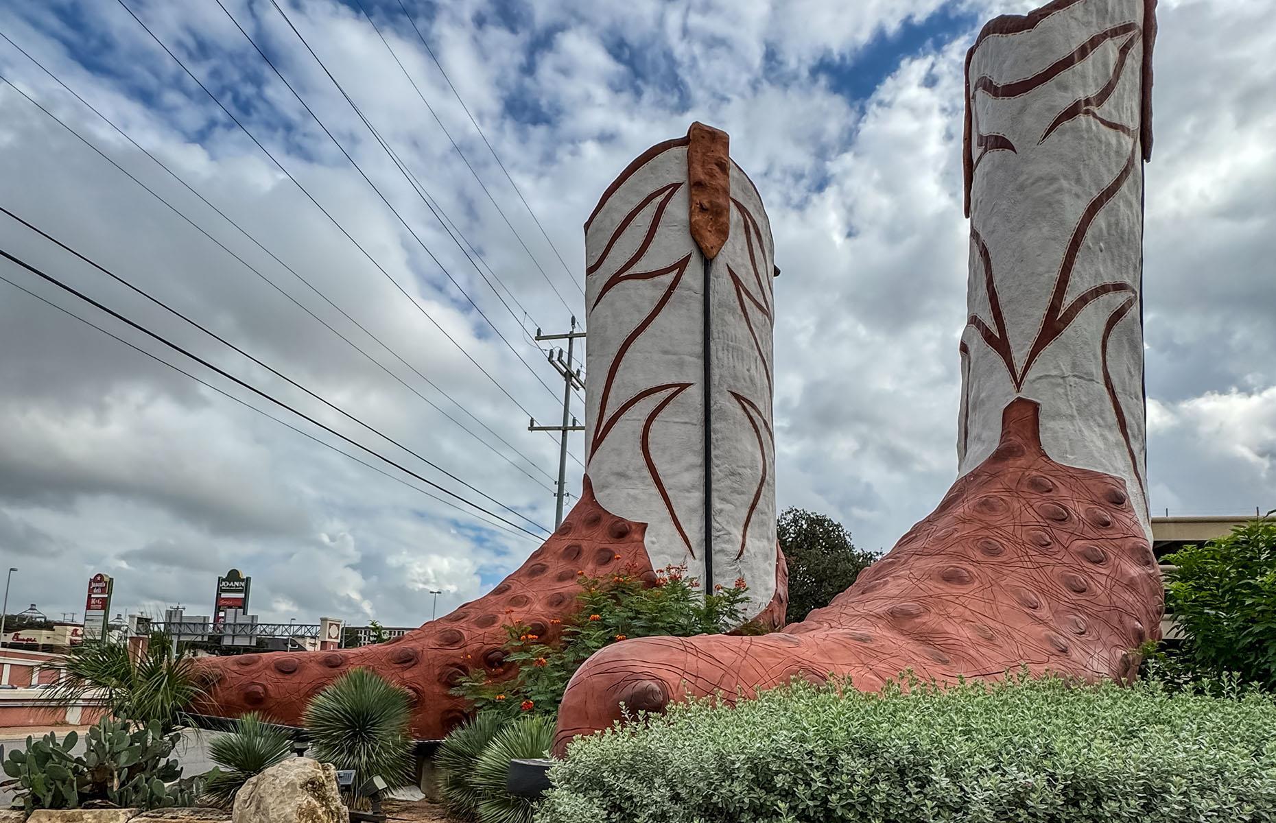 42. Step into the world’s largest cowboy boots