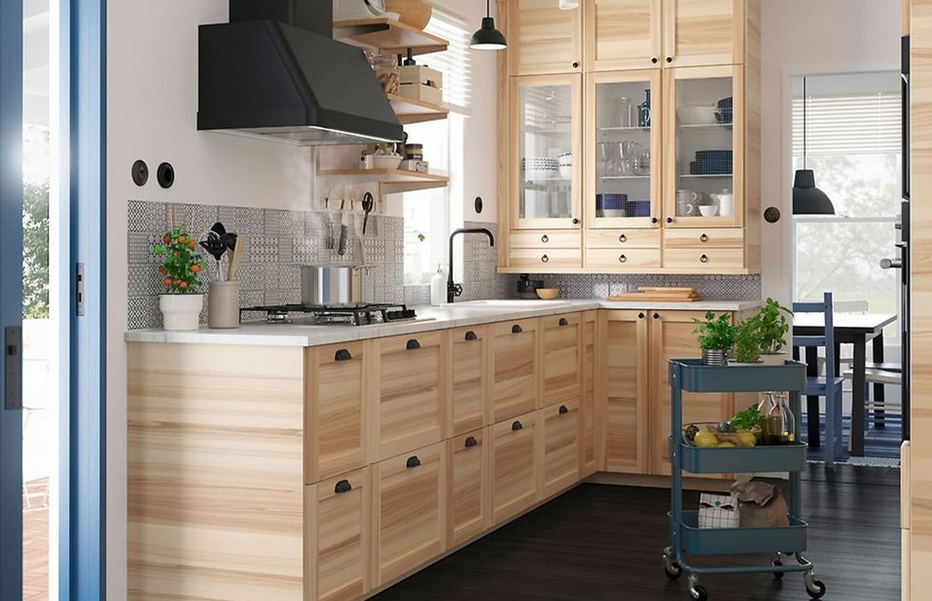 Bright natural kitchen 