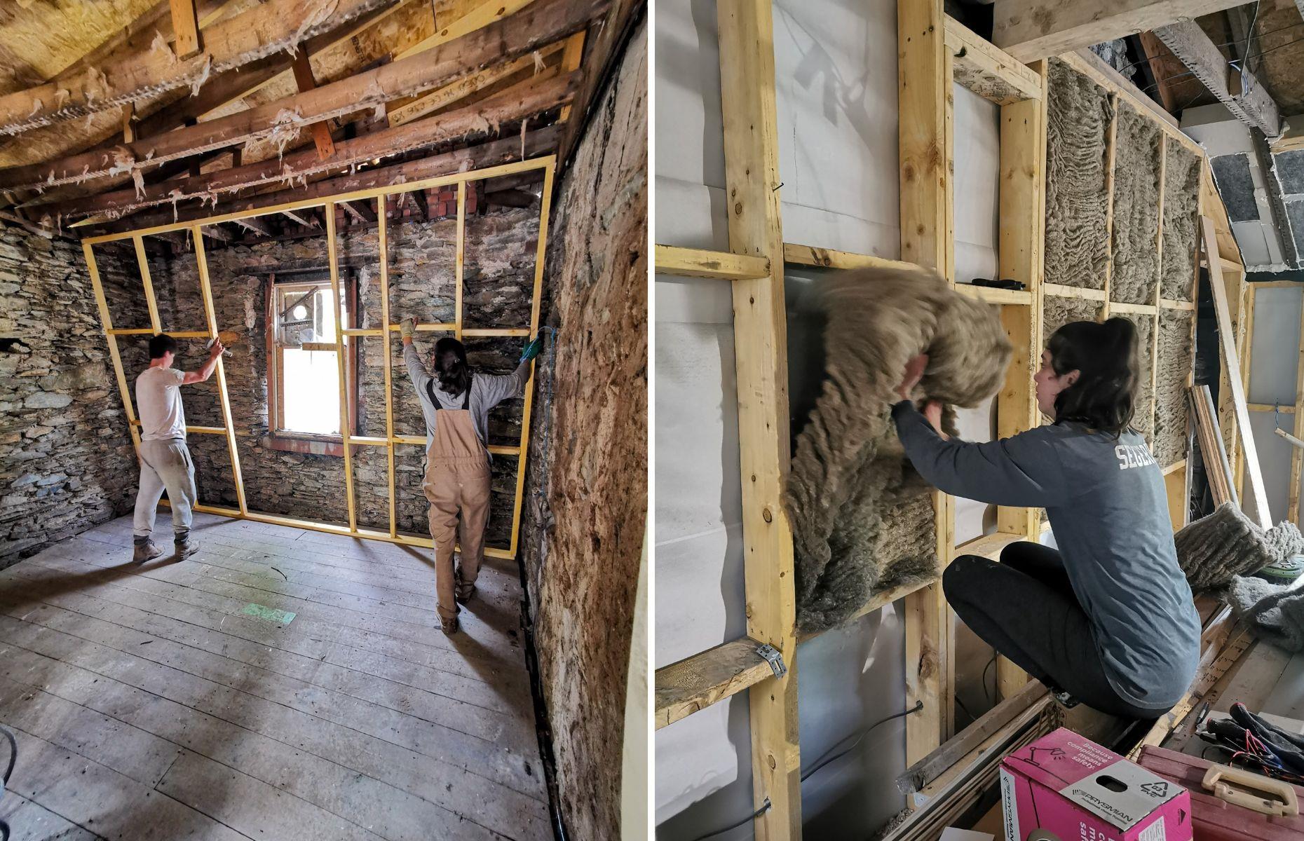 Adding insulation