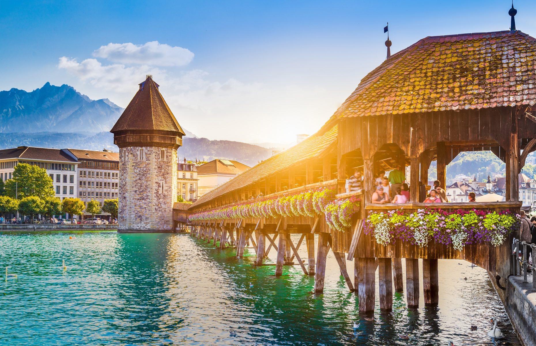 7. Chapel Bridge, Lucerne, Switzerland