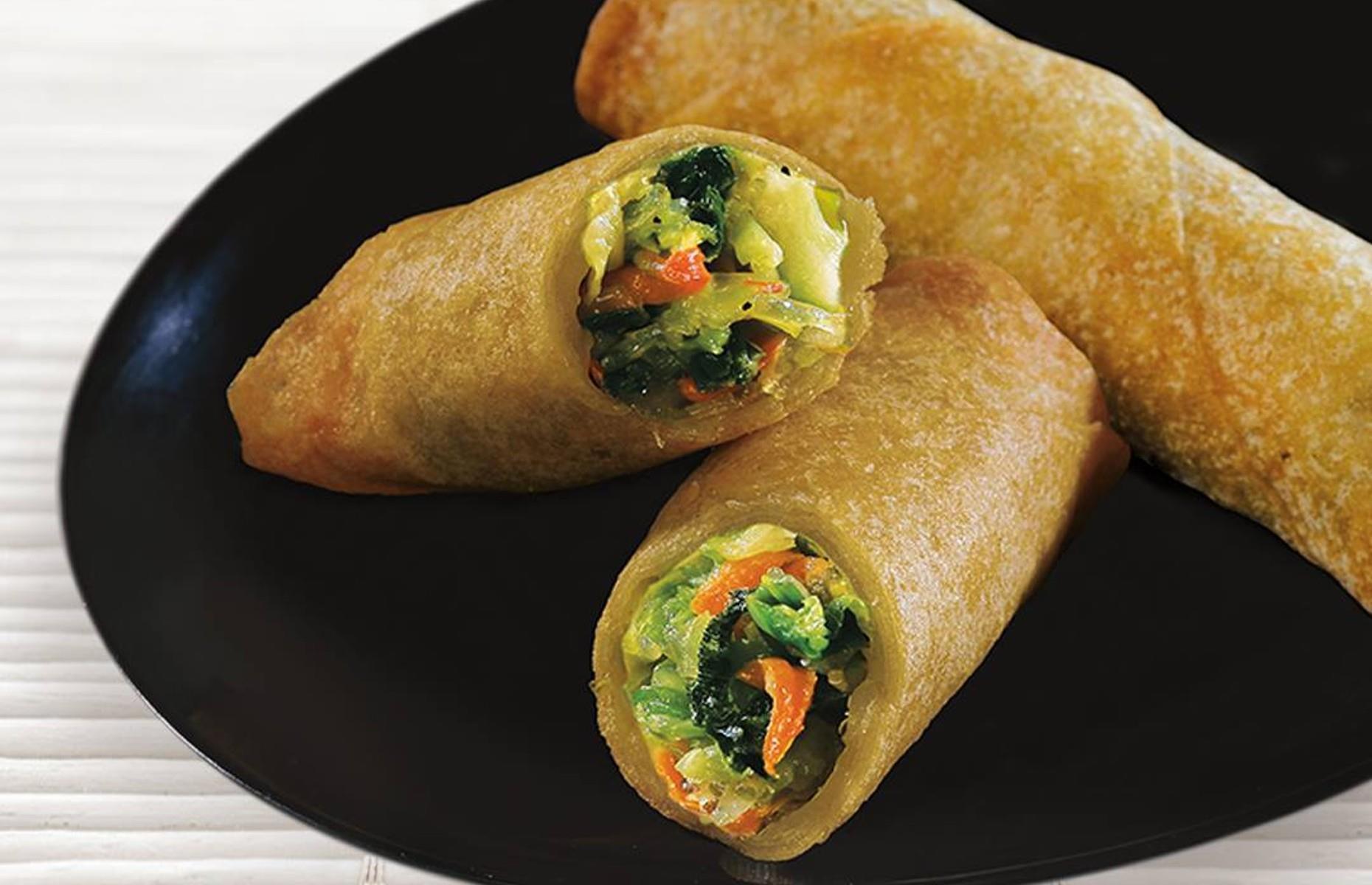 Panda Express: veggie spring rolls