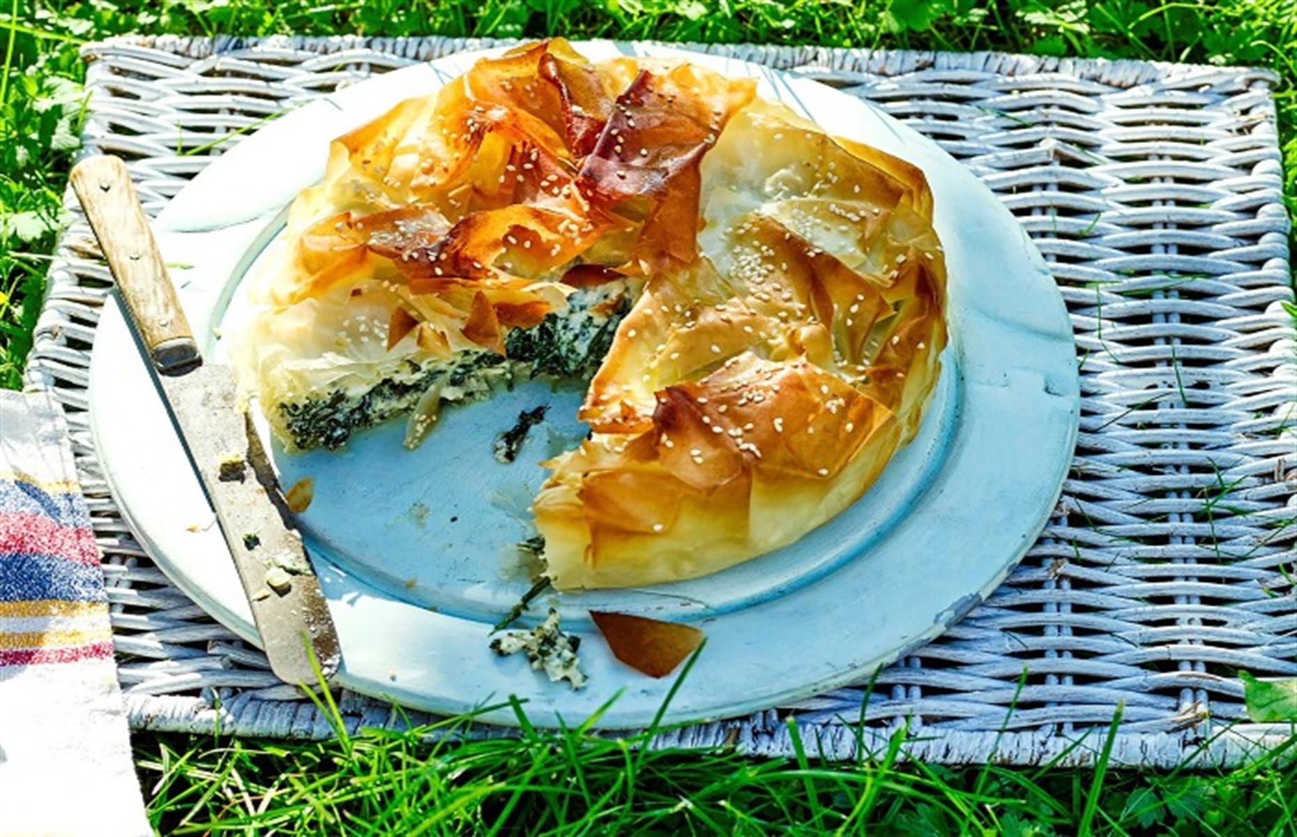 Spinach and ricotta pie