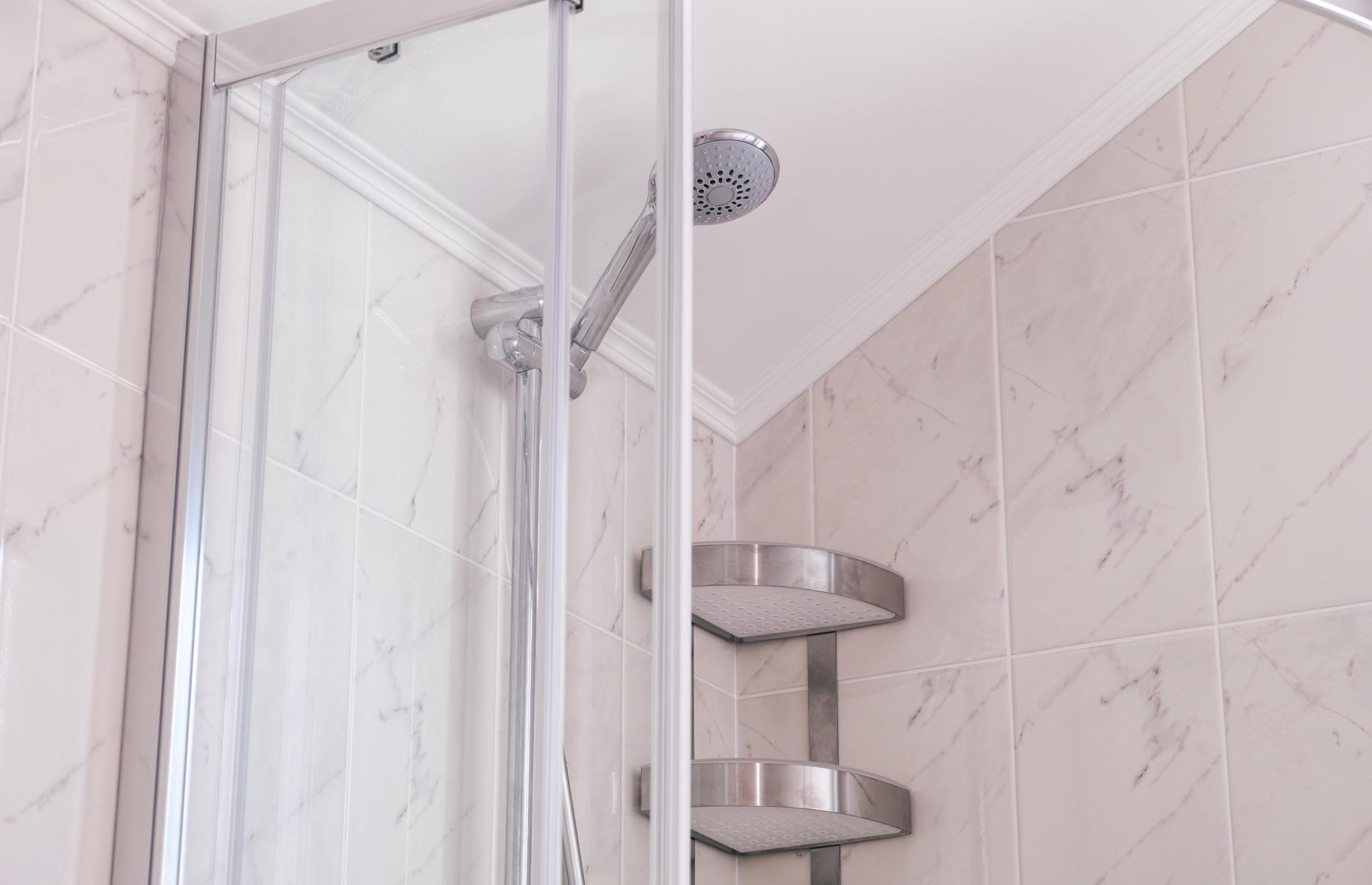 Fill the corners of your shower
