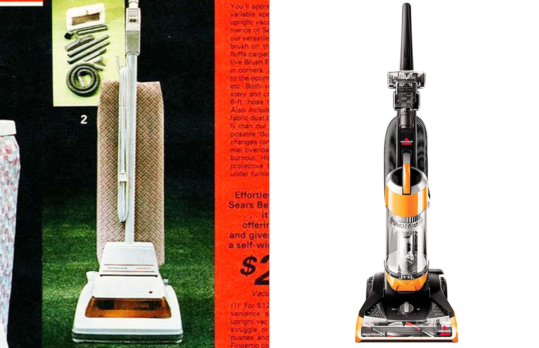 Upright vacuum cleaner: 251% more expensive in 1984
