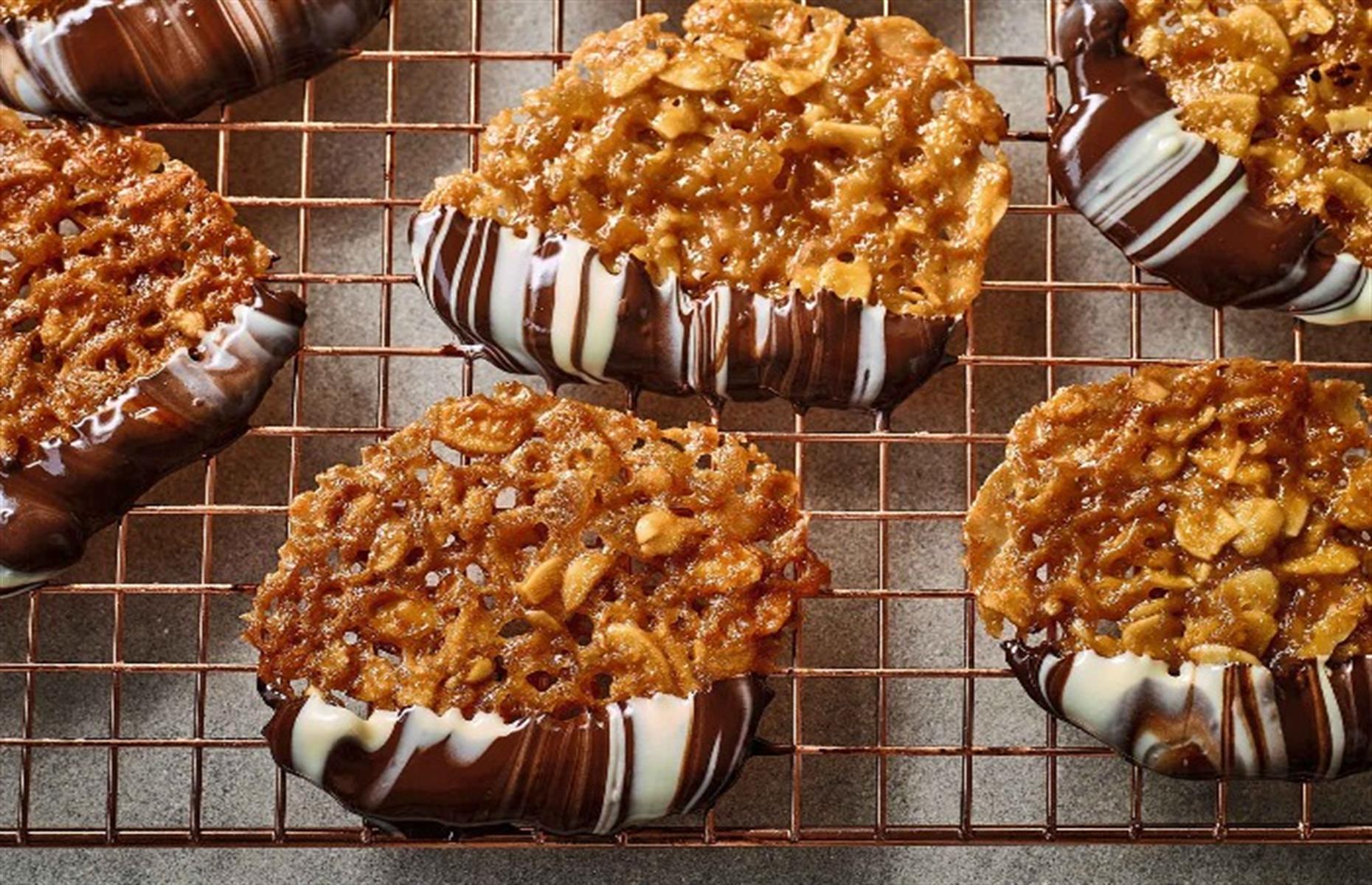 32. Ginger and almond Florentines