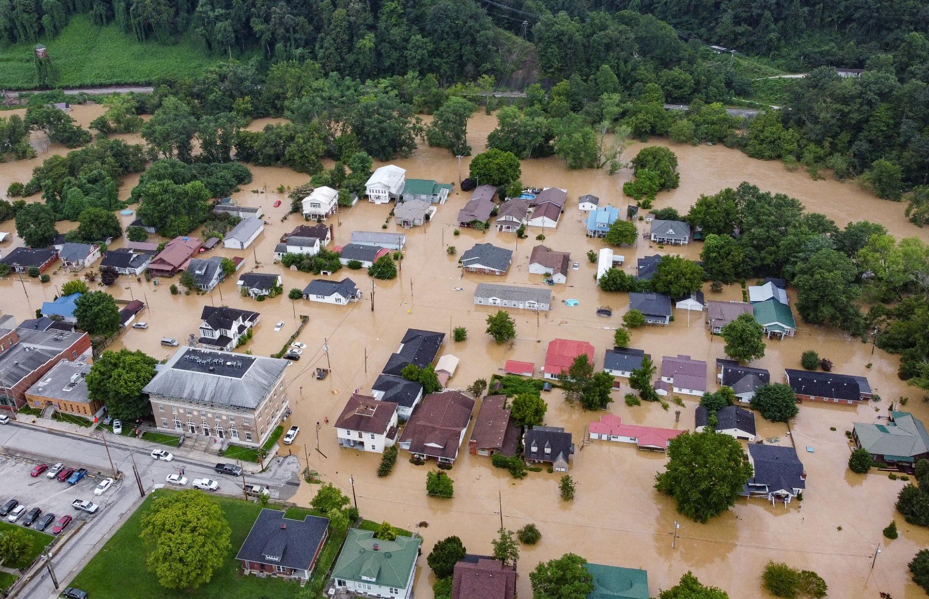 July: Floods, Kentucky, USA