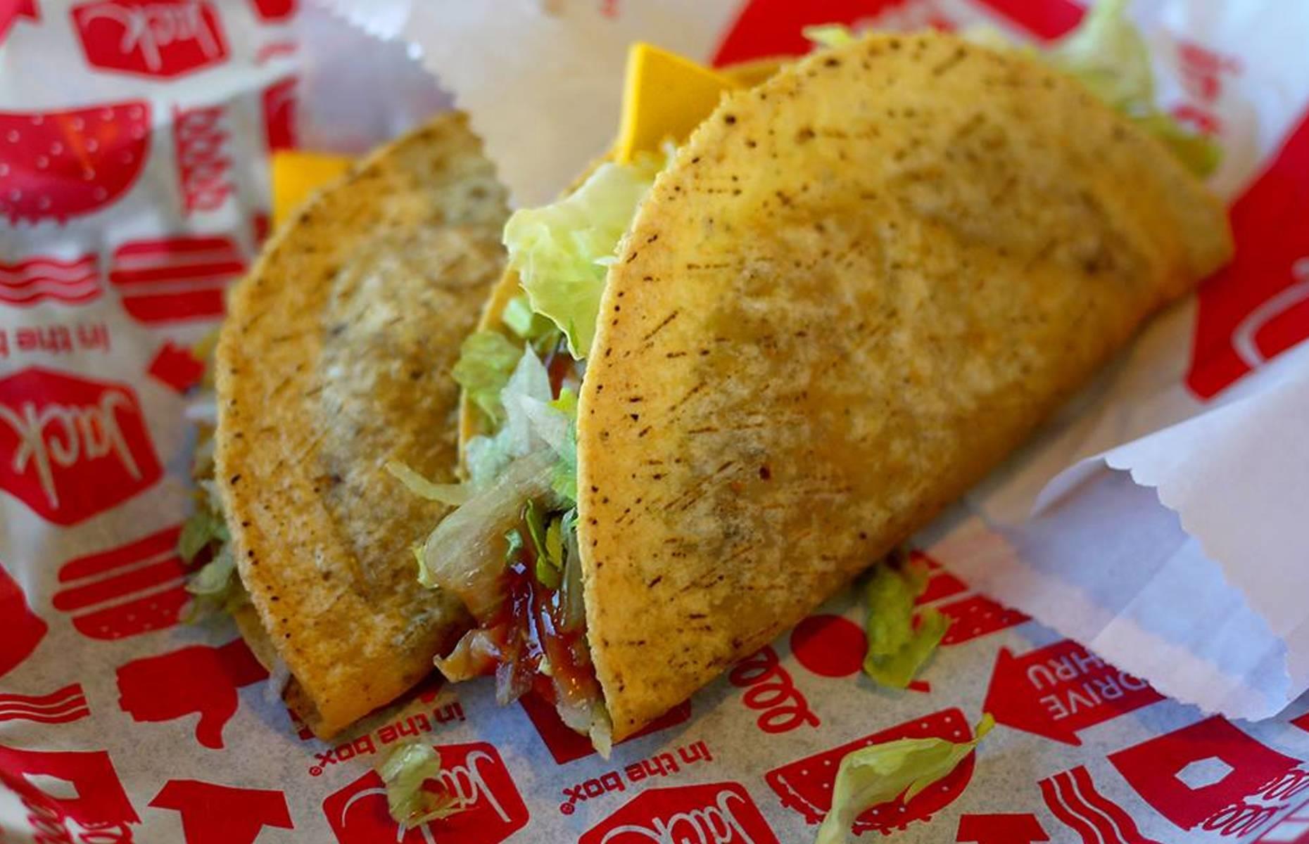 Jack in the Box: two tacos