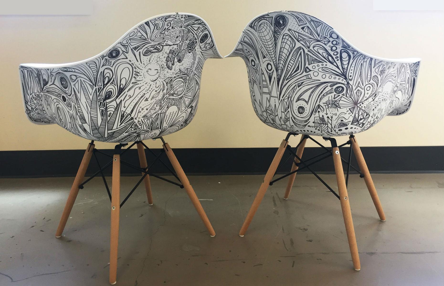 Doodle on your dining chairs