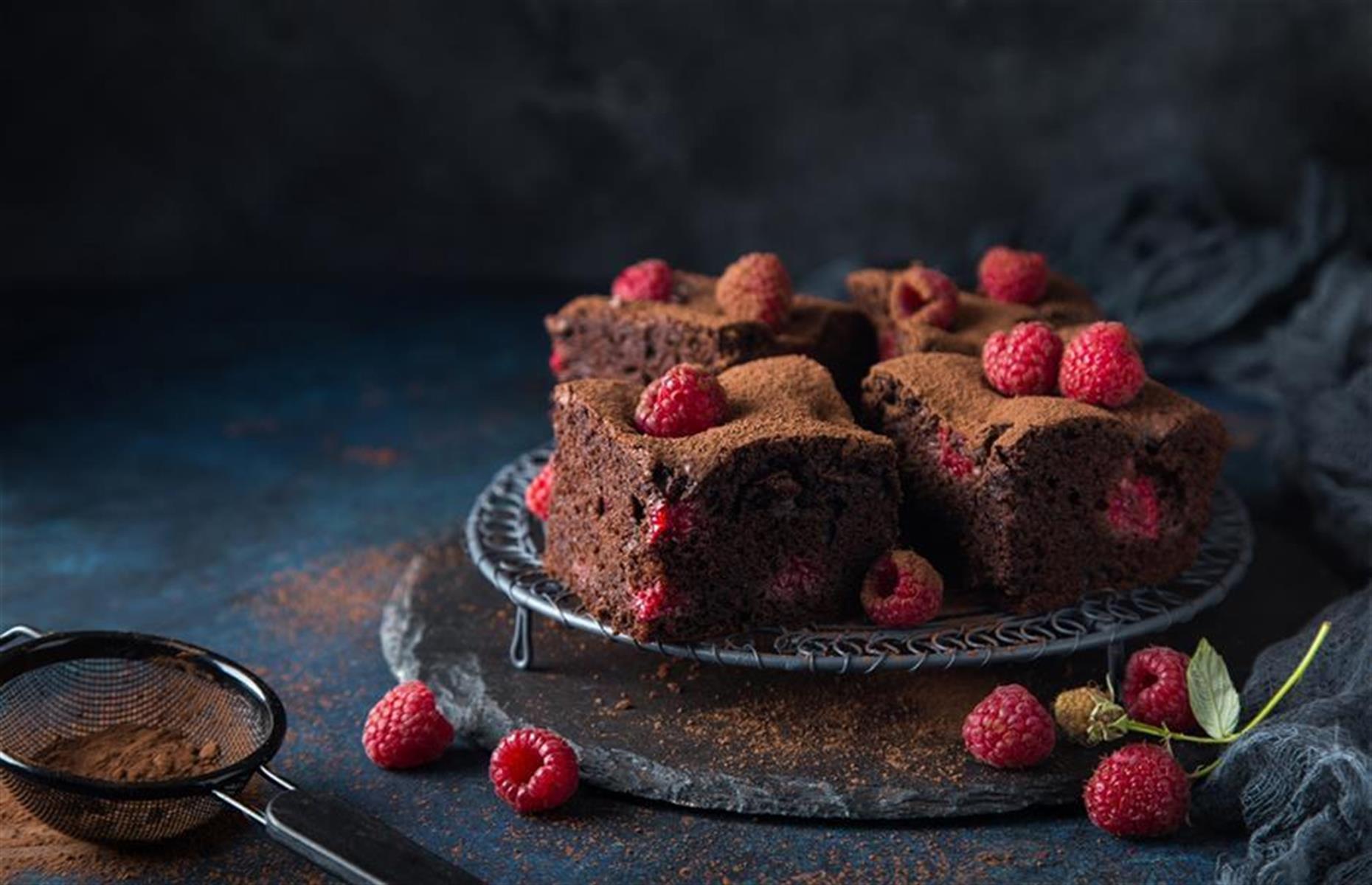 12. Raspberry and vanilla brownies