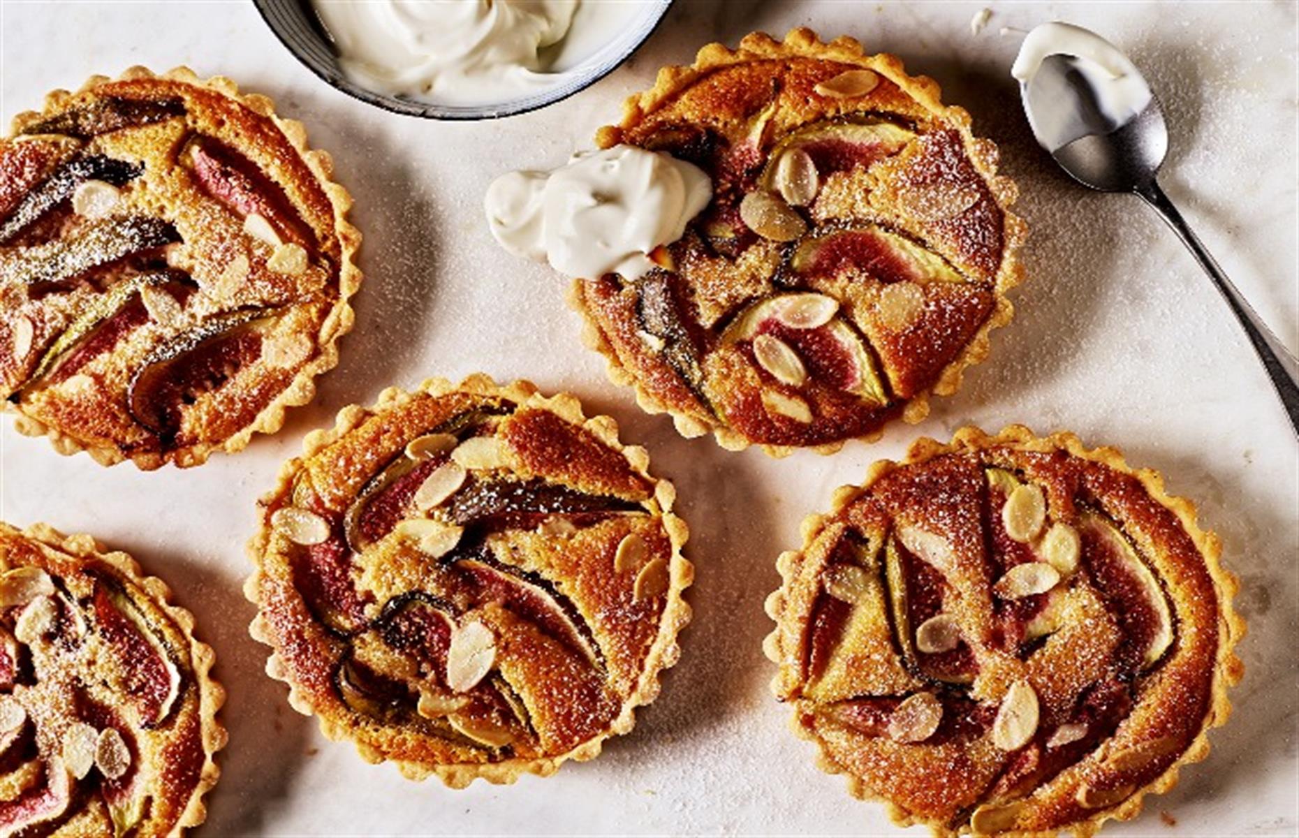 Fig and frangipane tarts
