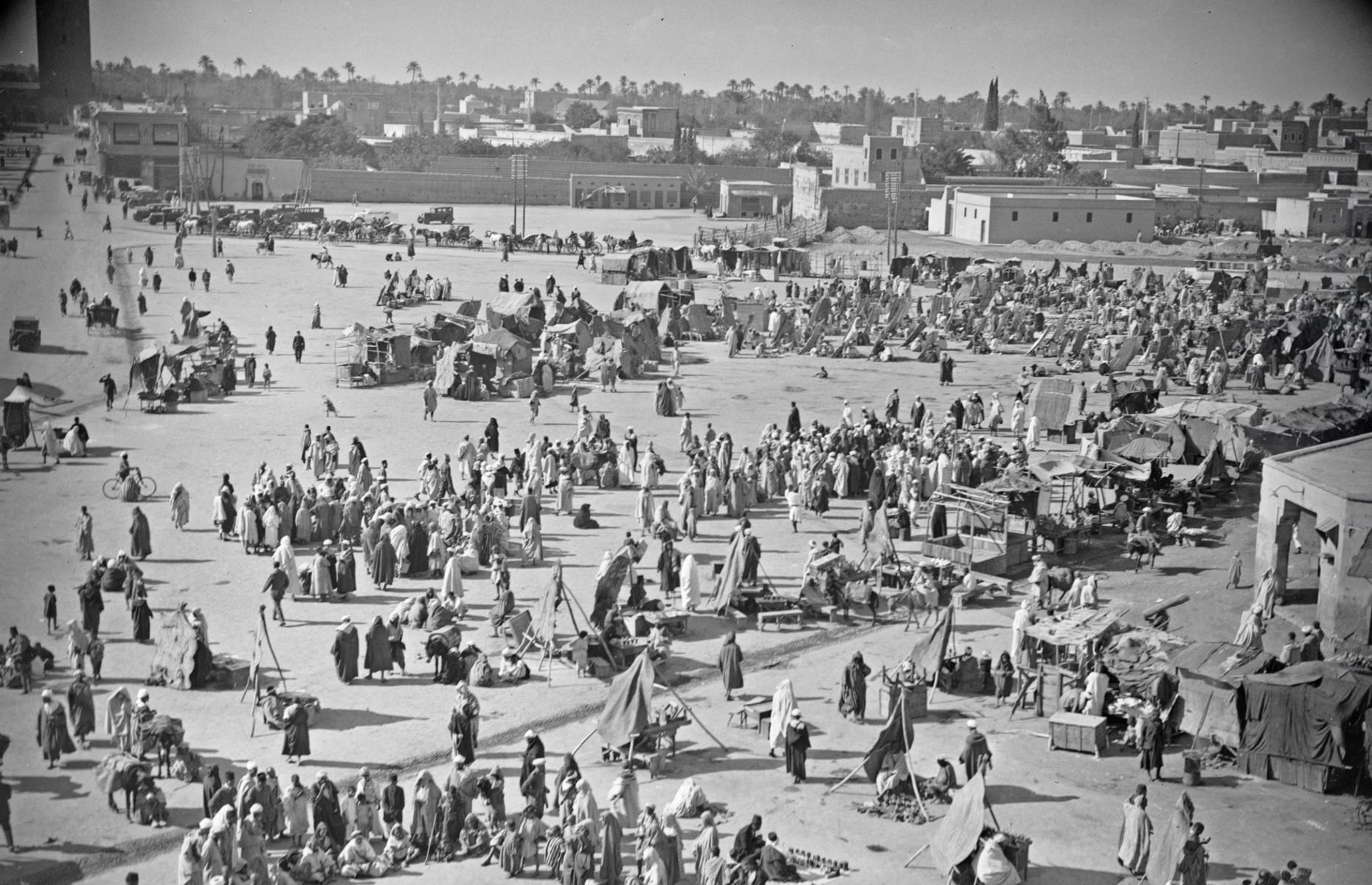Jemaa el-Fna, Marrakech, Morocco (1930s)