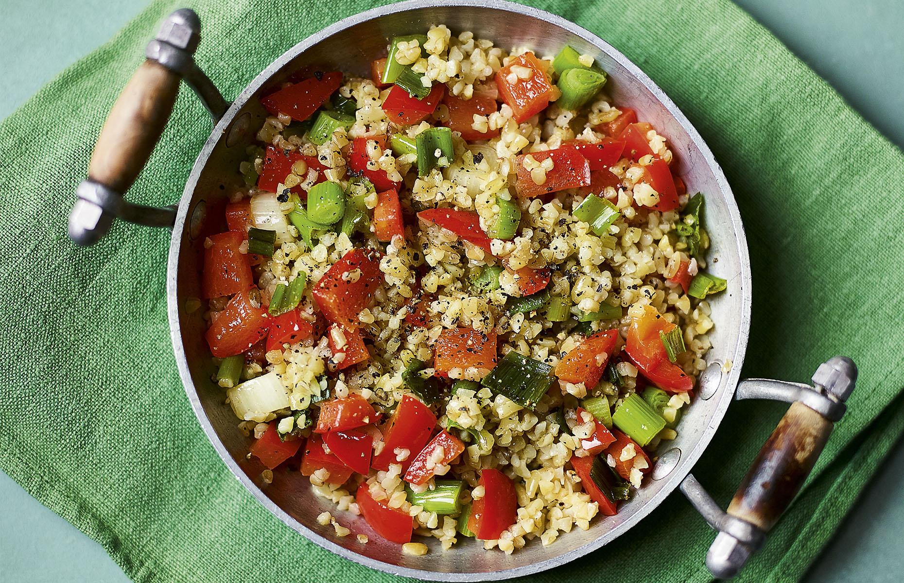 Hot tabbouleh
