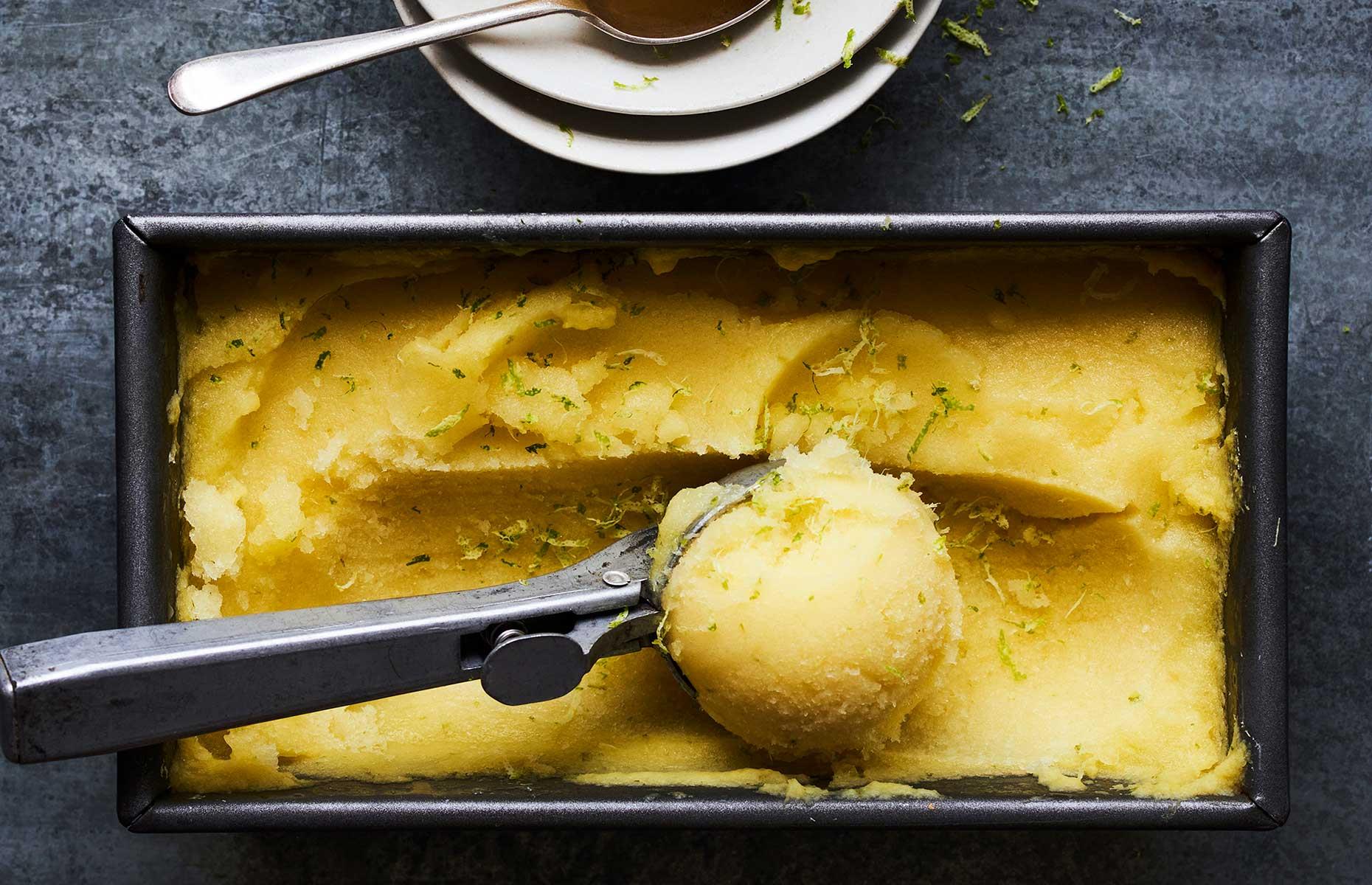 Pineapple sorbet