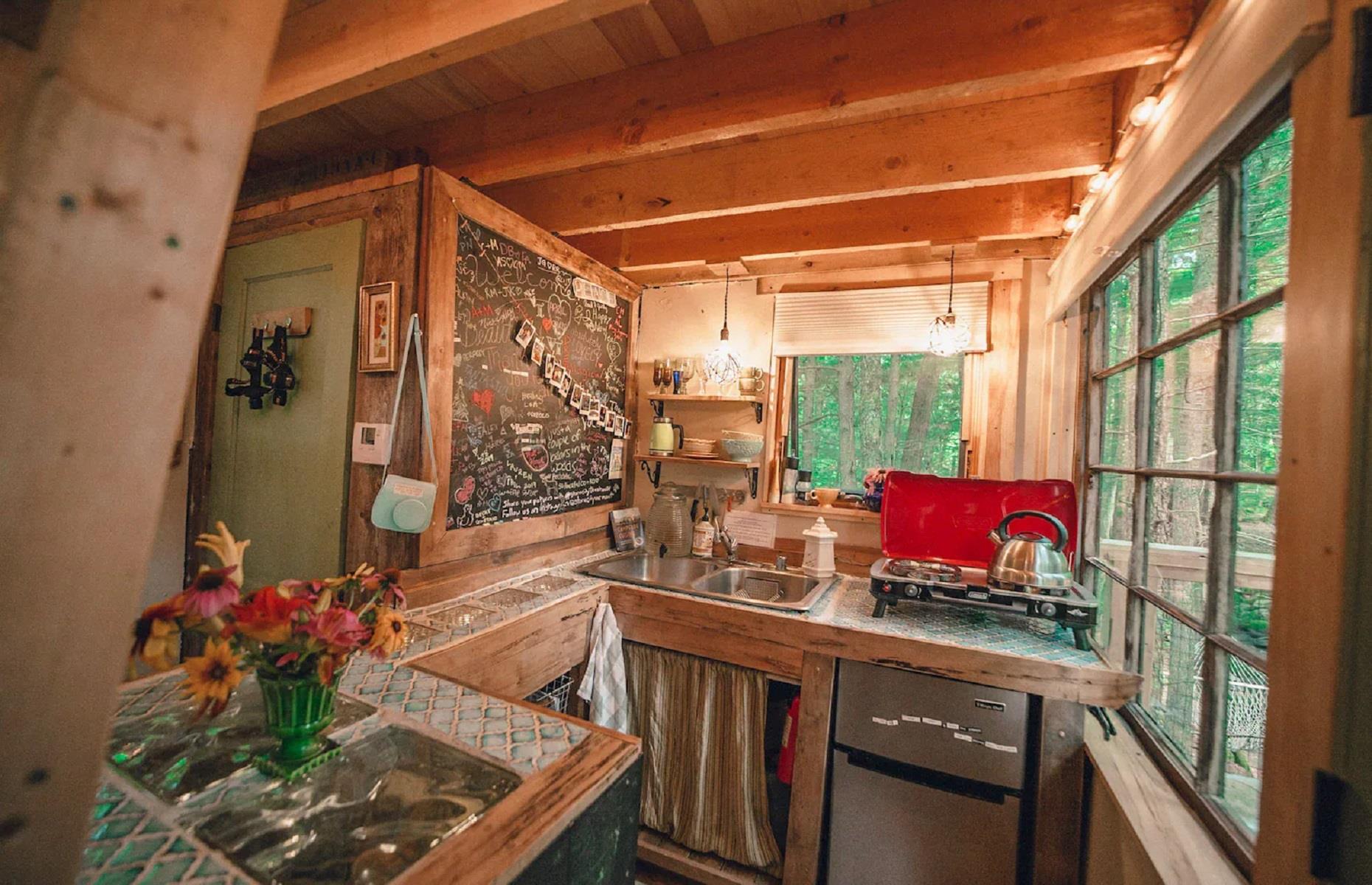 Casa del árbol en el bosque, Vermont, Estados Unidos
