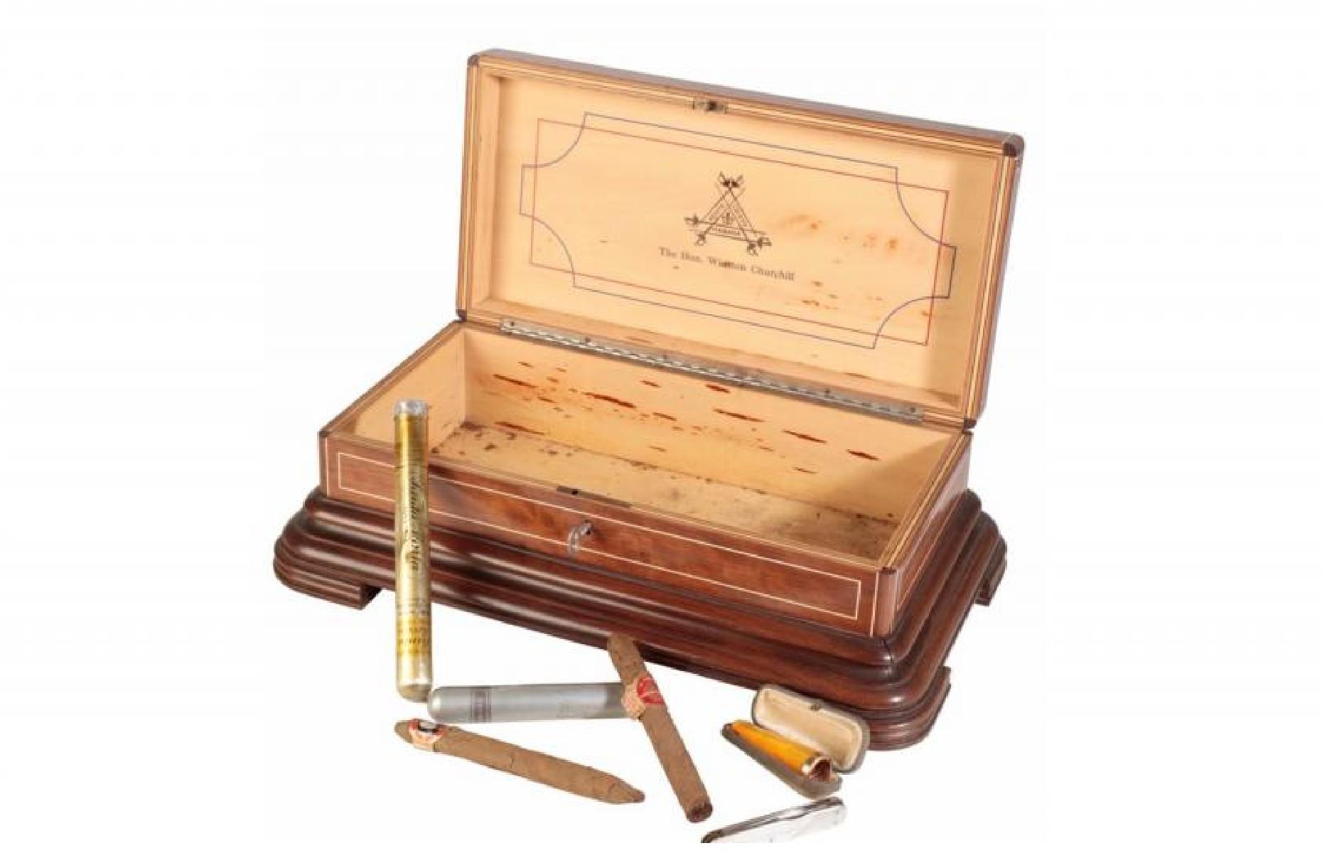 Winston Churchill’s cigar box: $105,000 (£79k)