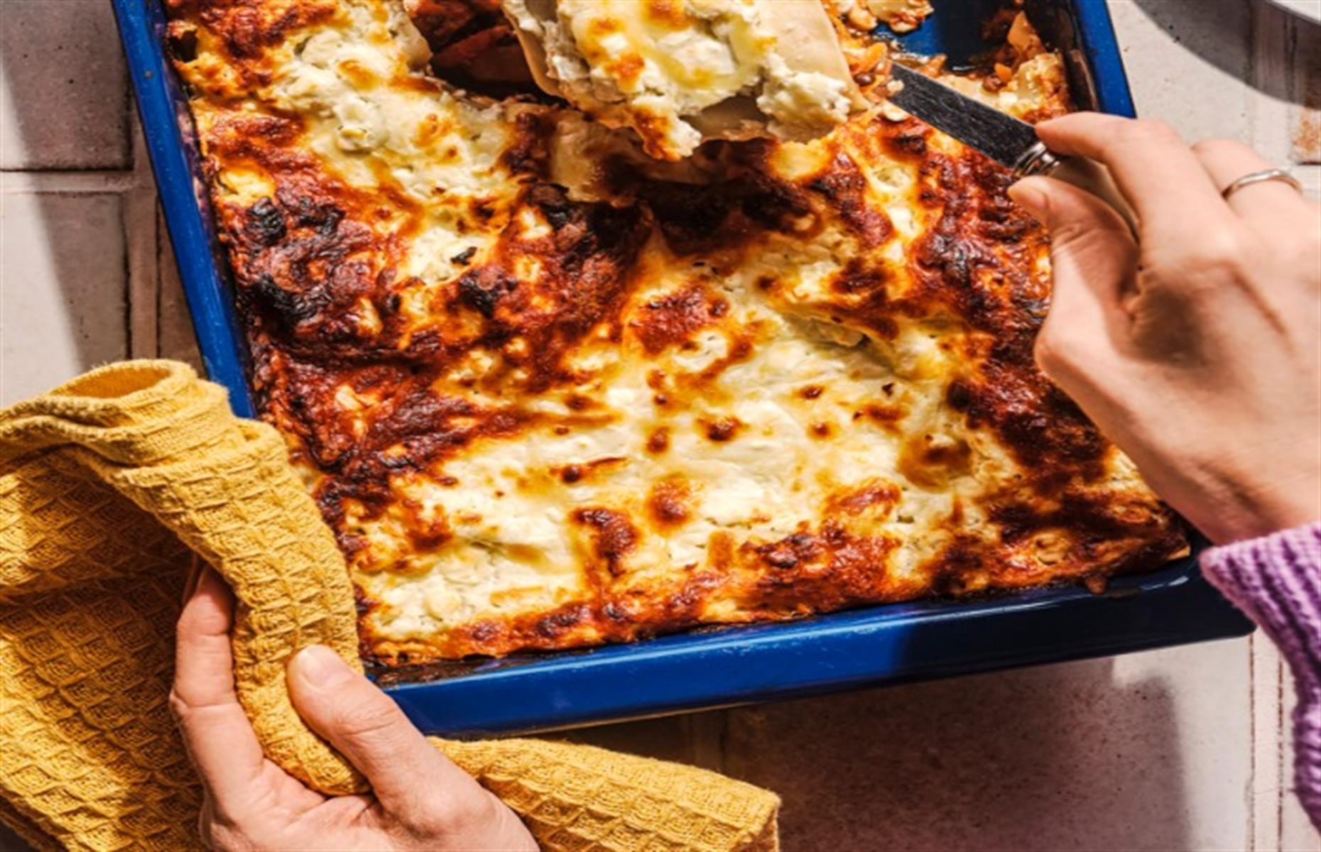 Easy vegetarian lasagne