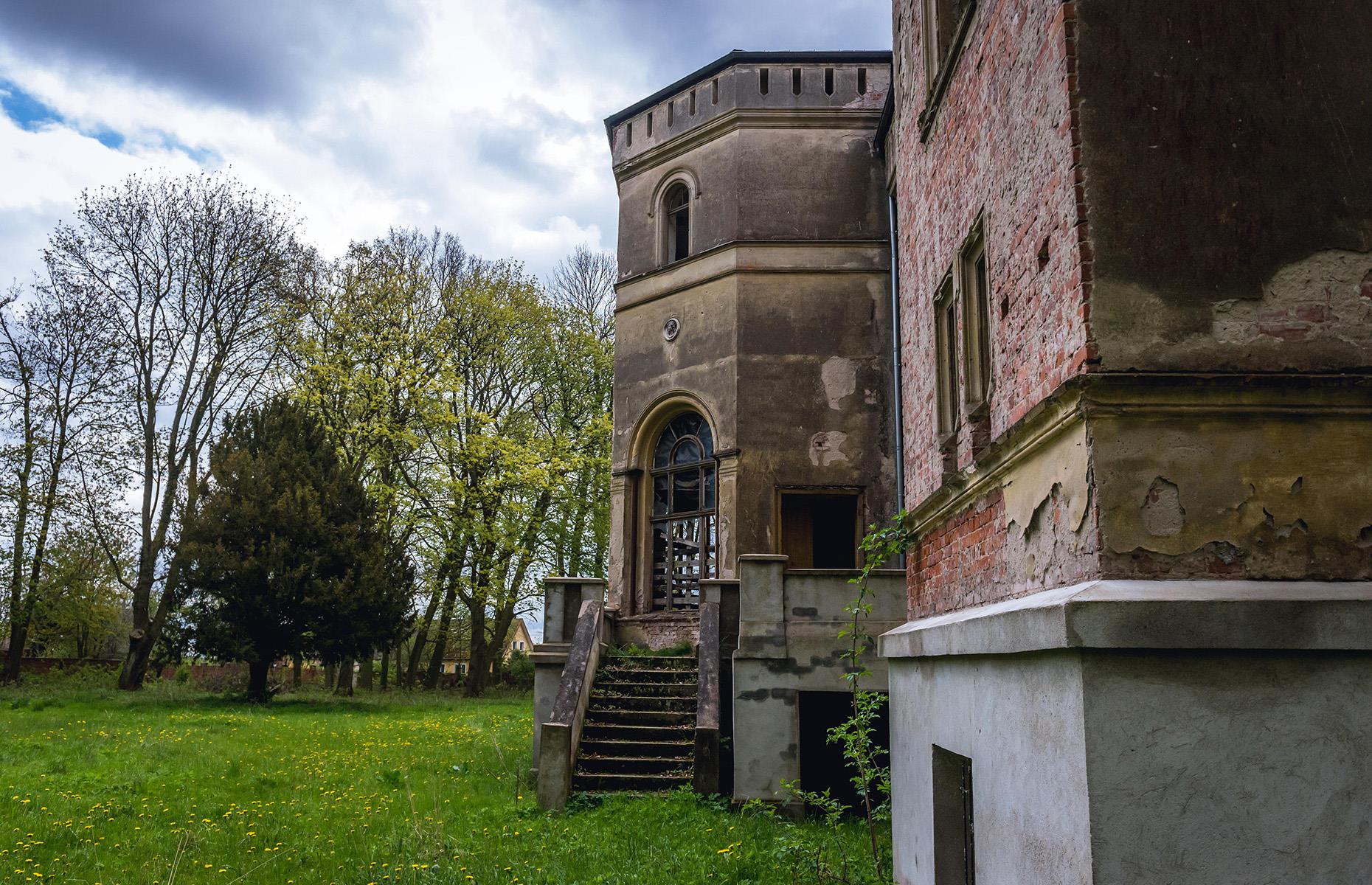 Palacio neogótico, Dreżewo, Polonia