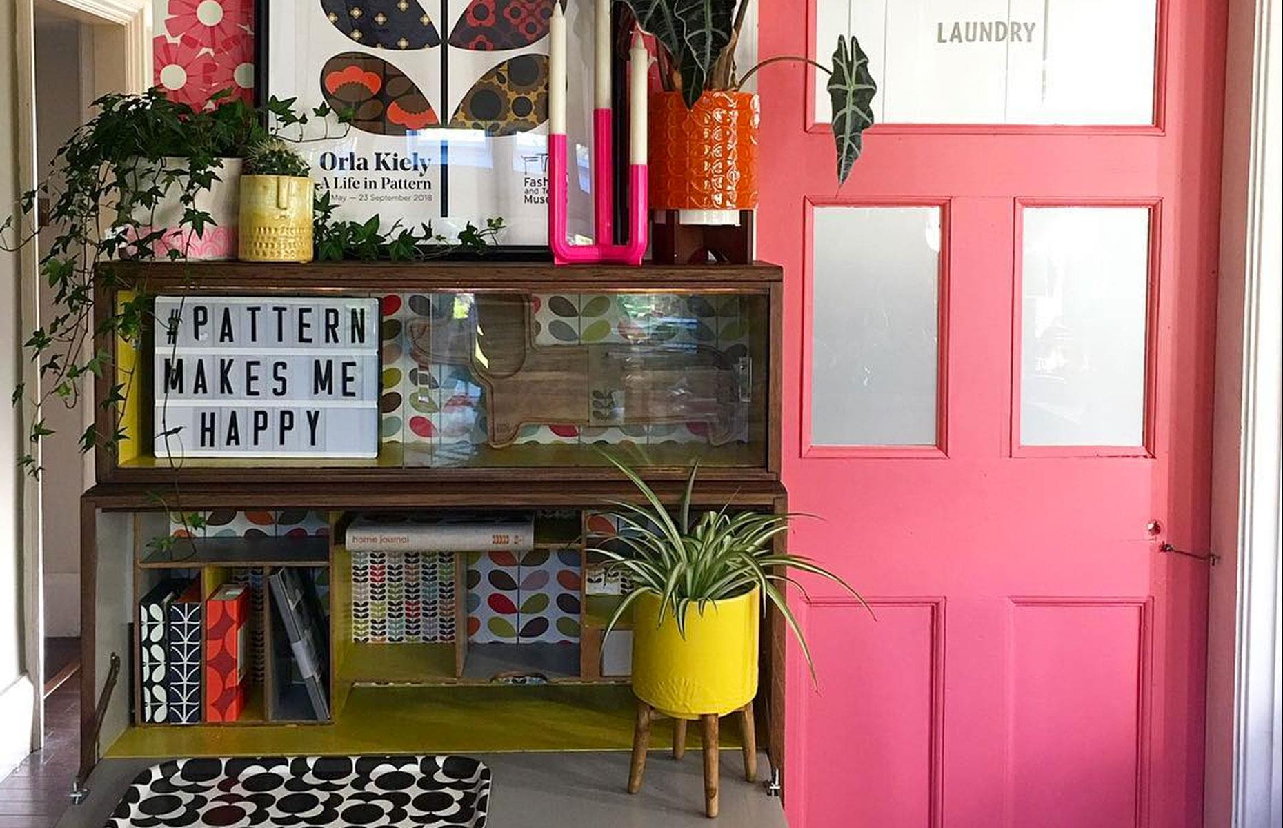Retro pink kitchen packed with personality