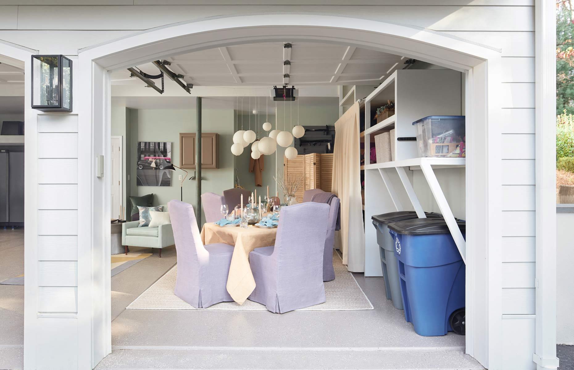 Open dining space