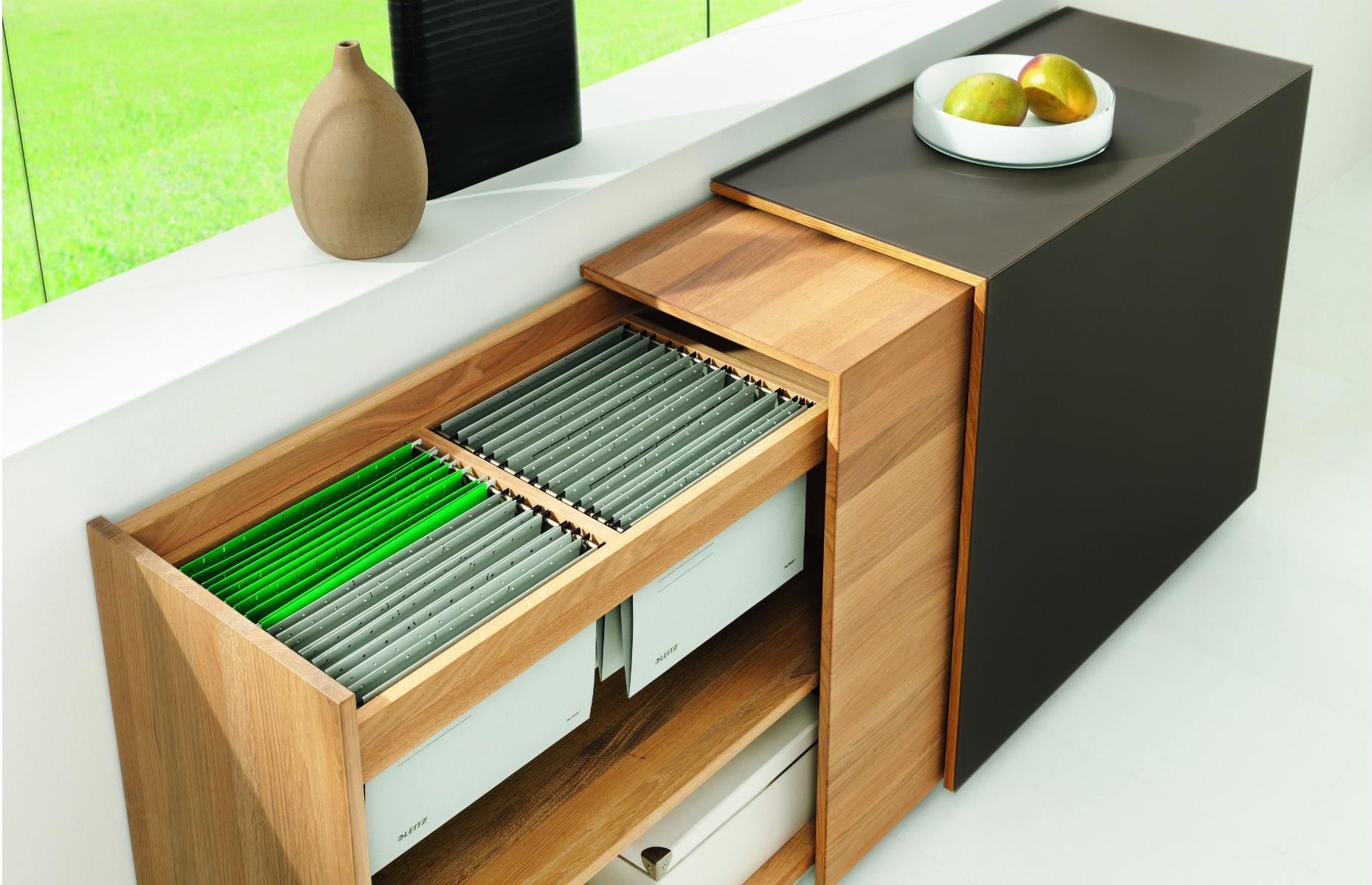 After: an ingenious hidden filing cabinet