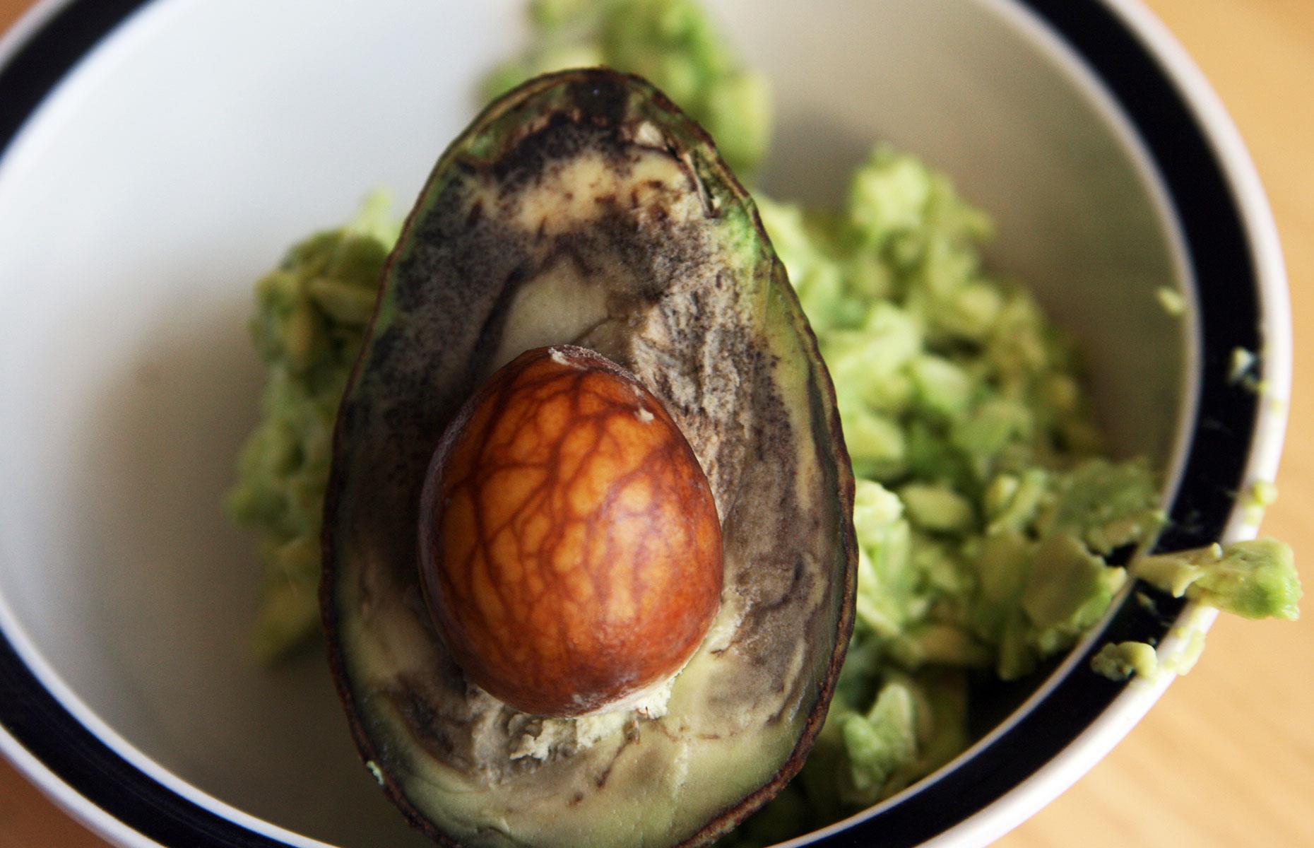 35. Discoloured avocados 