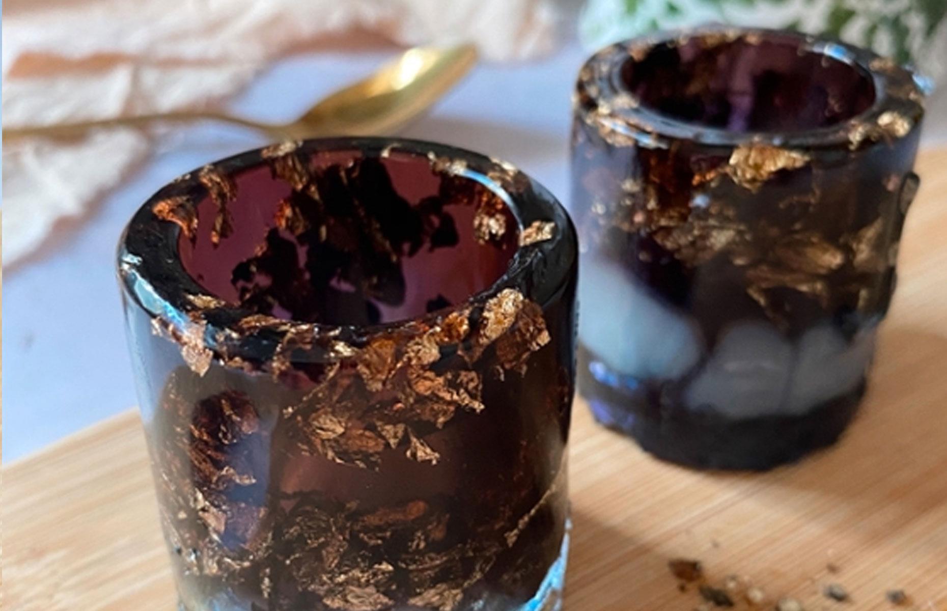 Enrich with amber and gold