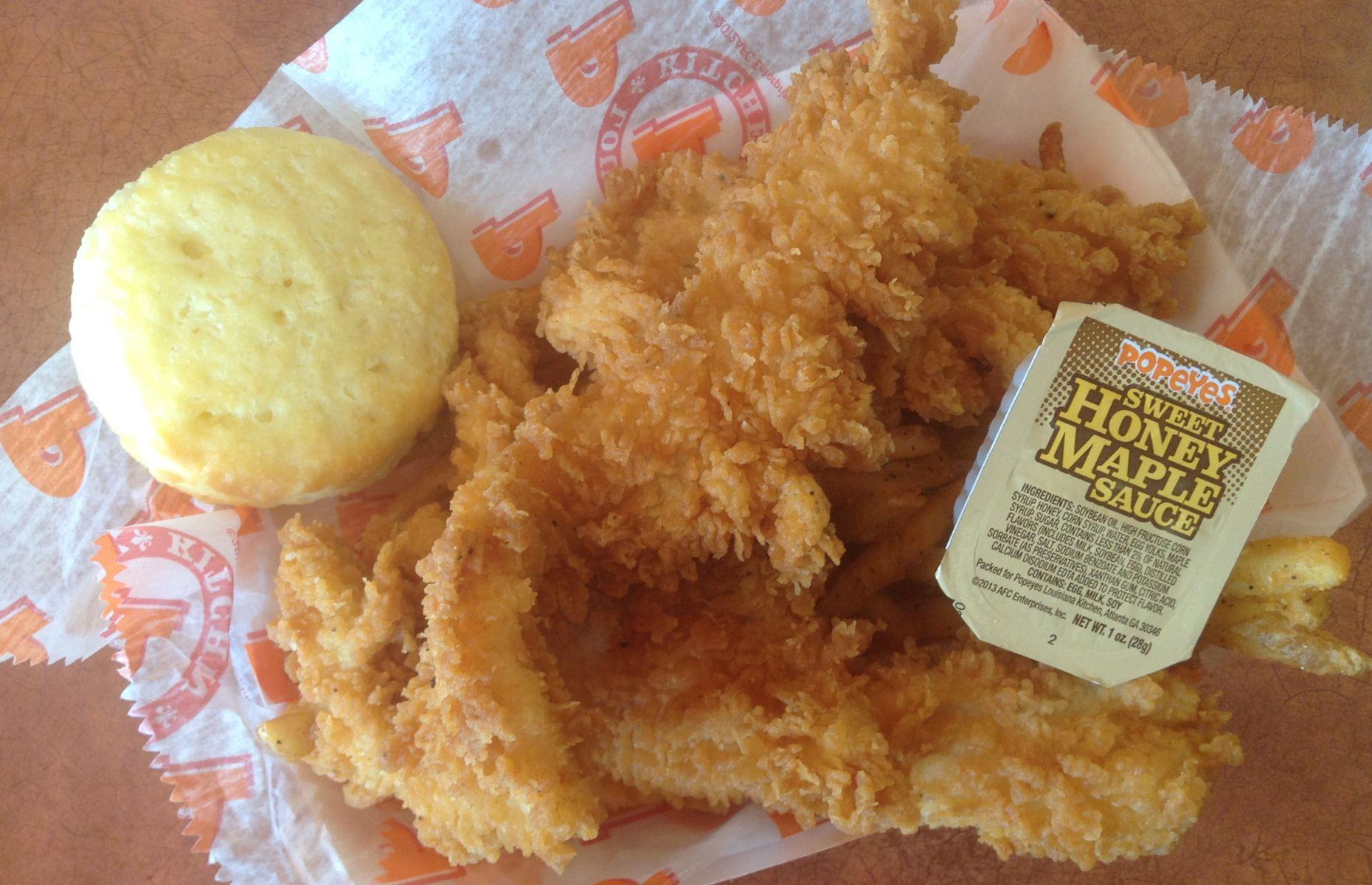 13. Chicken Waffle Tenders, Popeyes, USA