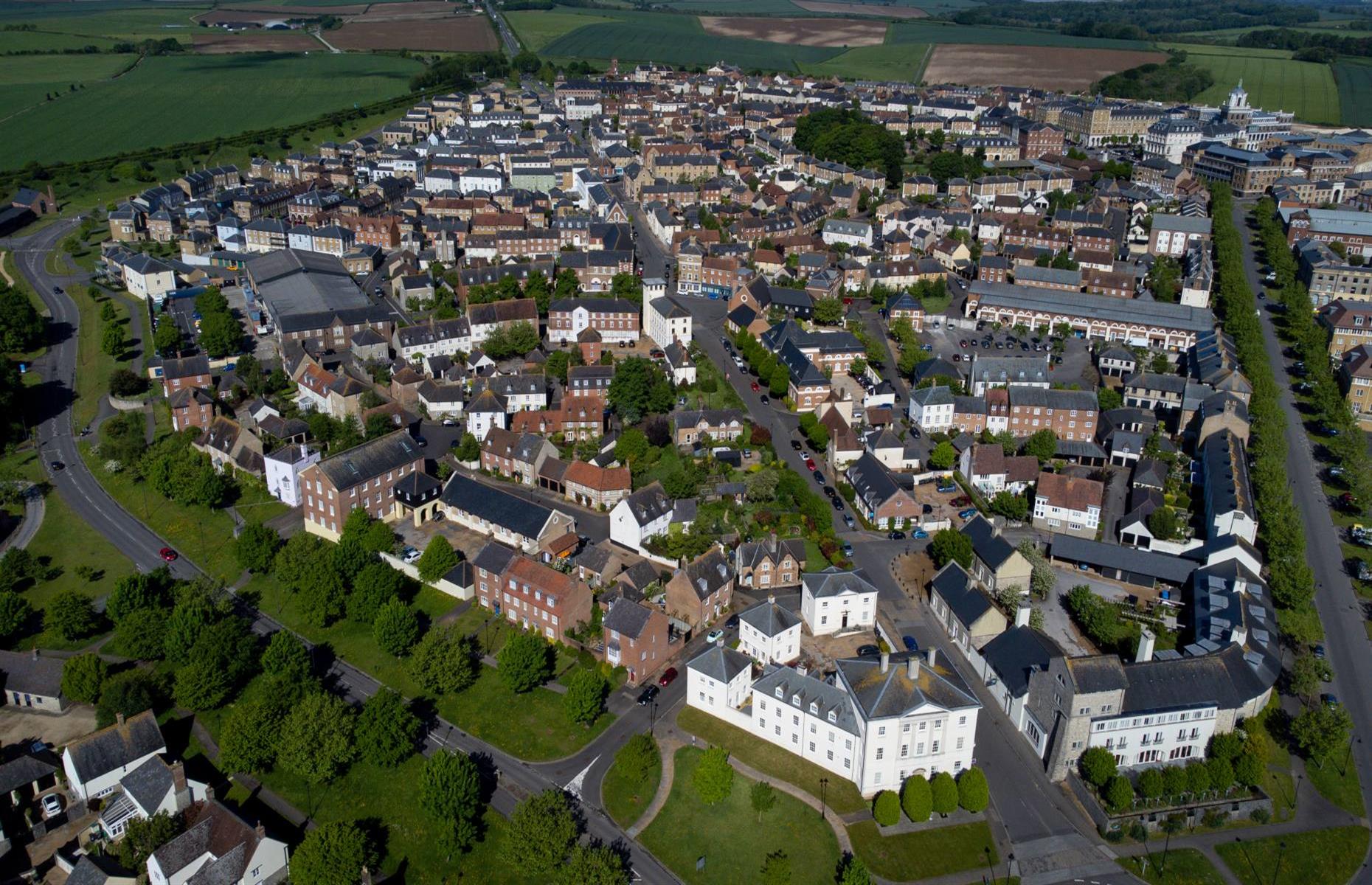 Why did the King build his own town?