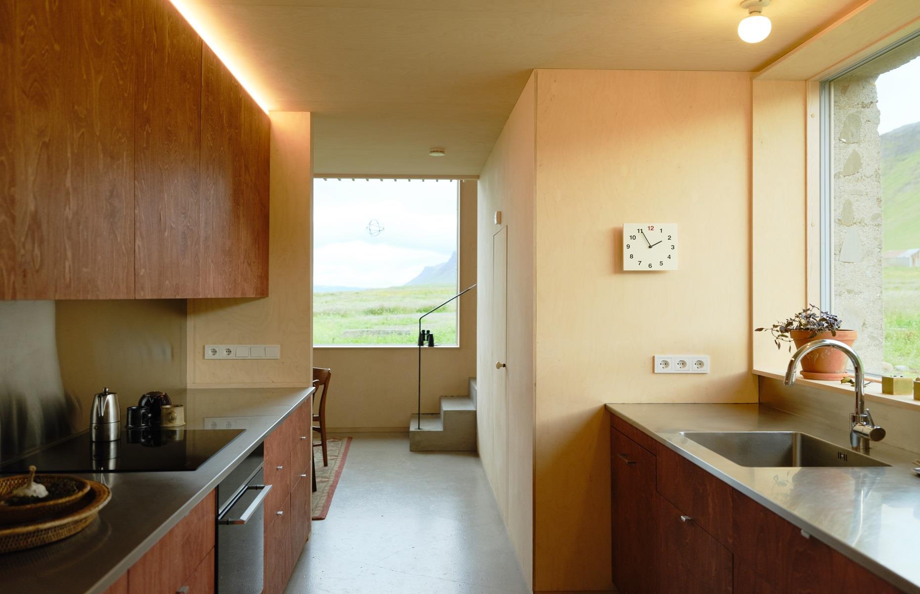 Restored concrete barn, West Iceland, Iceland