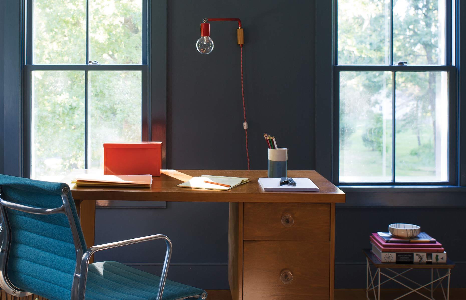Paint rooms in rich colour