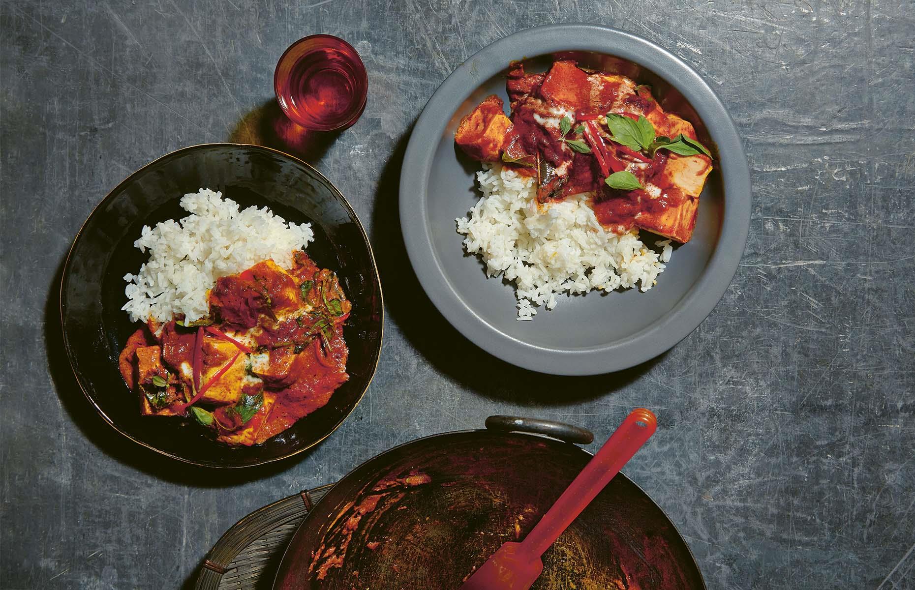 Tofu panang curry
