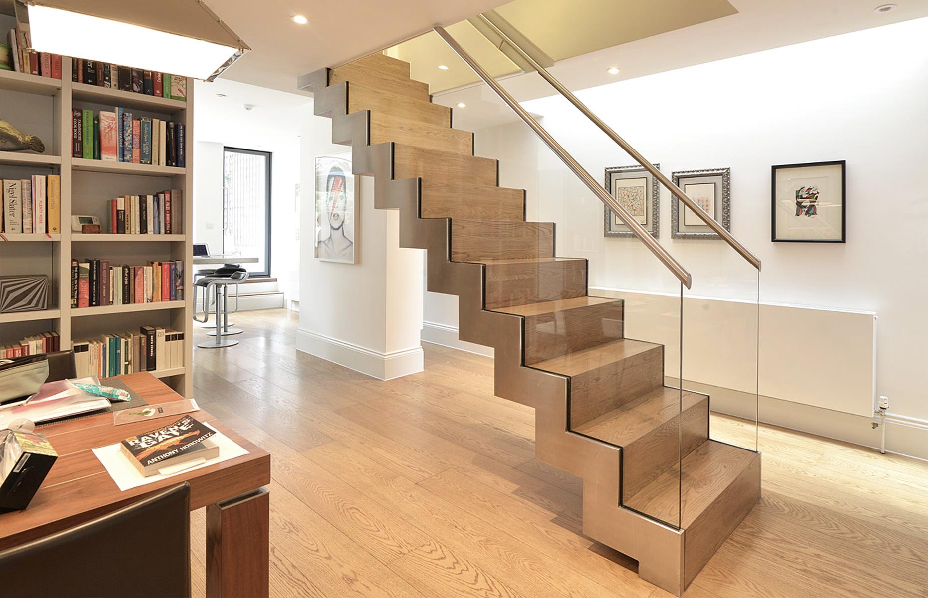 A straight metal staircase - Elite Metalcraft Ltd - staircase ideas