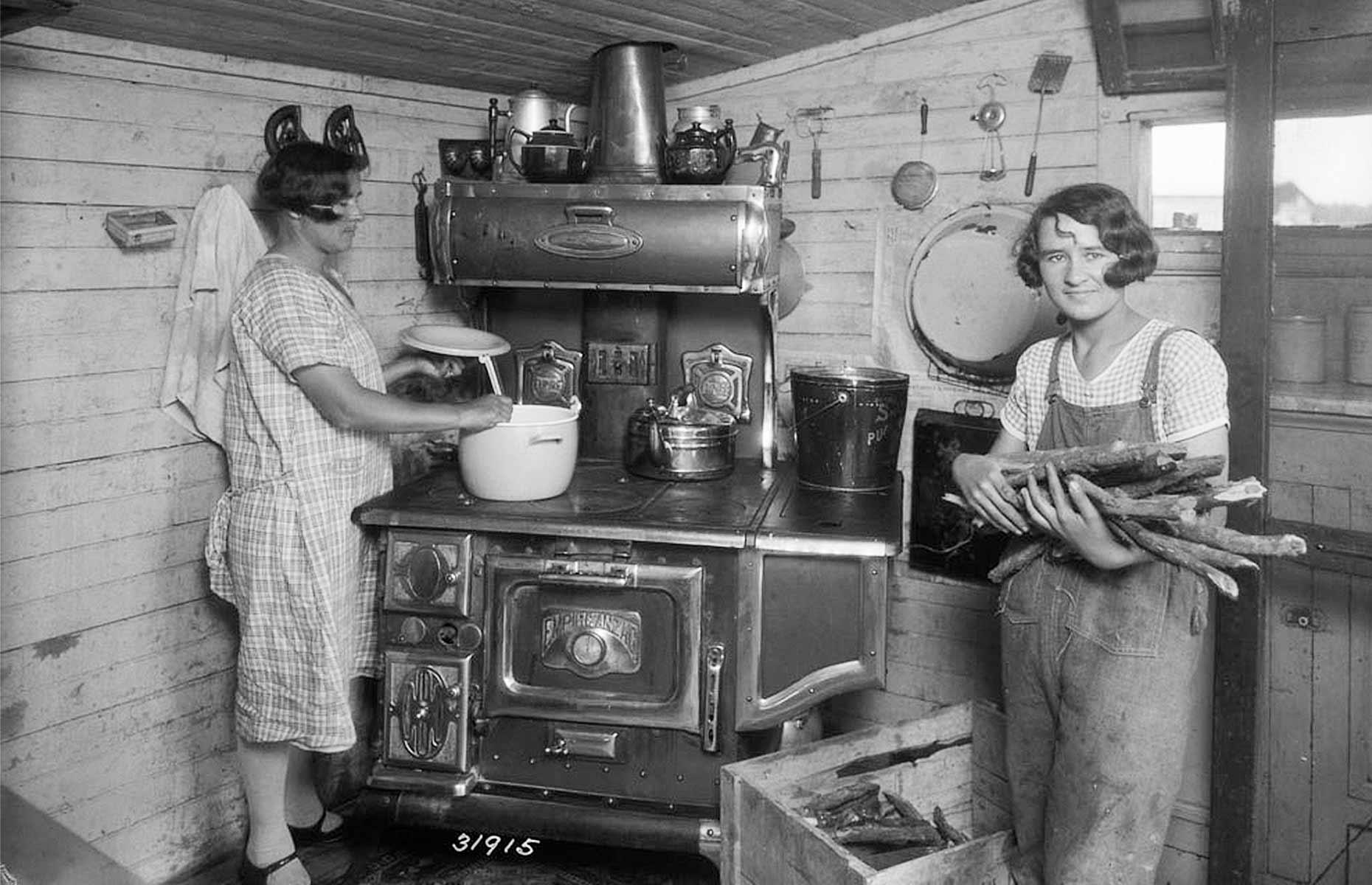 1929: a rural kitchen in Manitoba