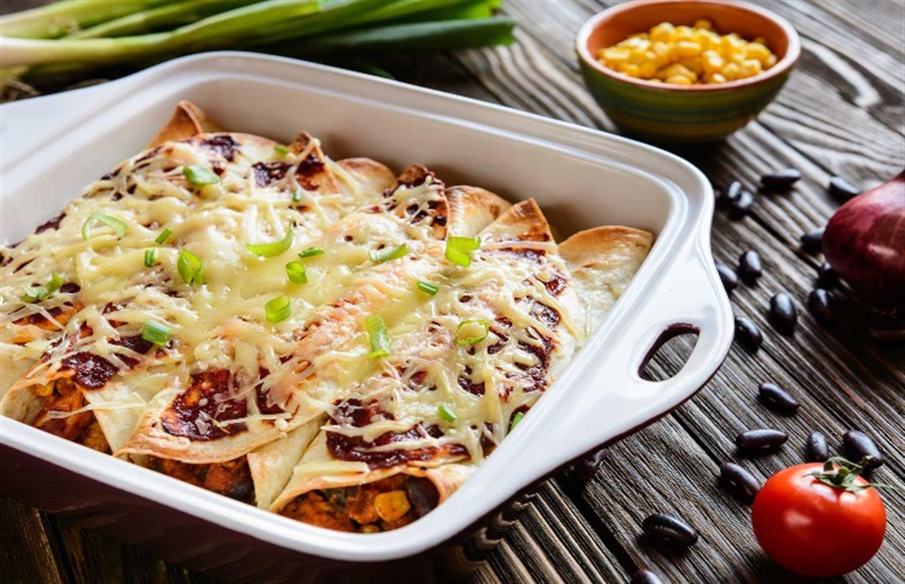 Beef enchiladas