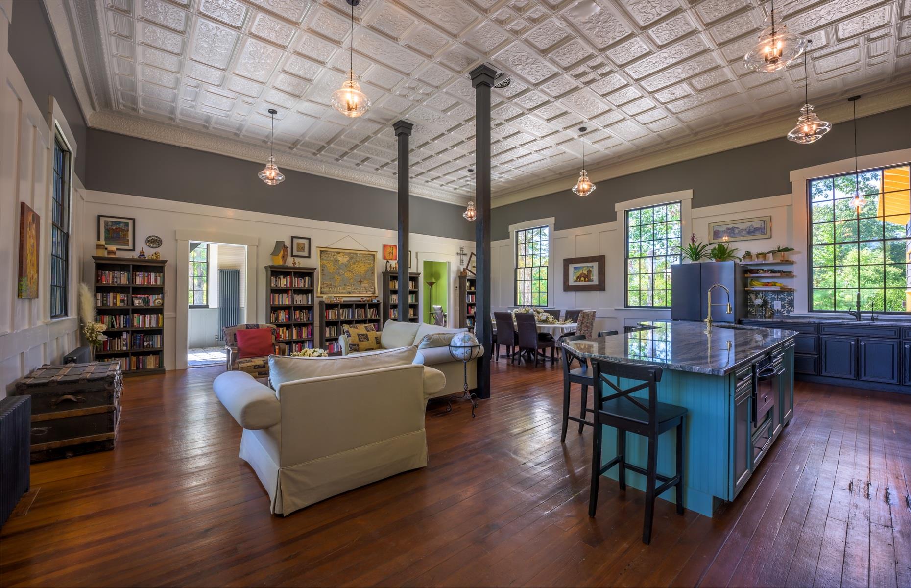 Classroom, turned living room