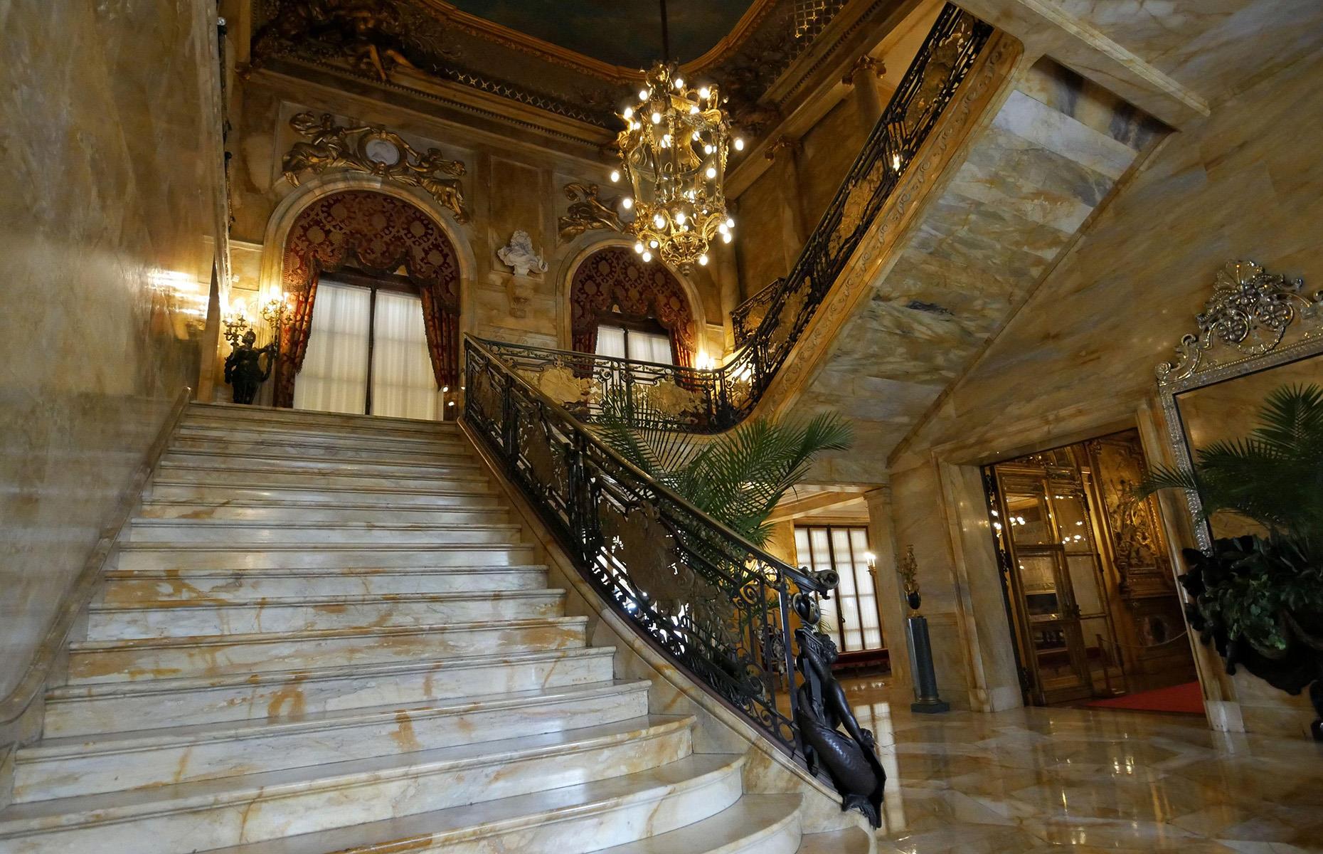The grand entryway