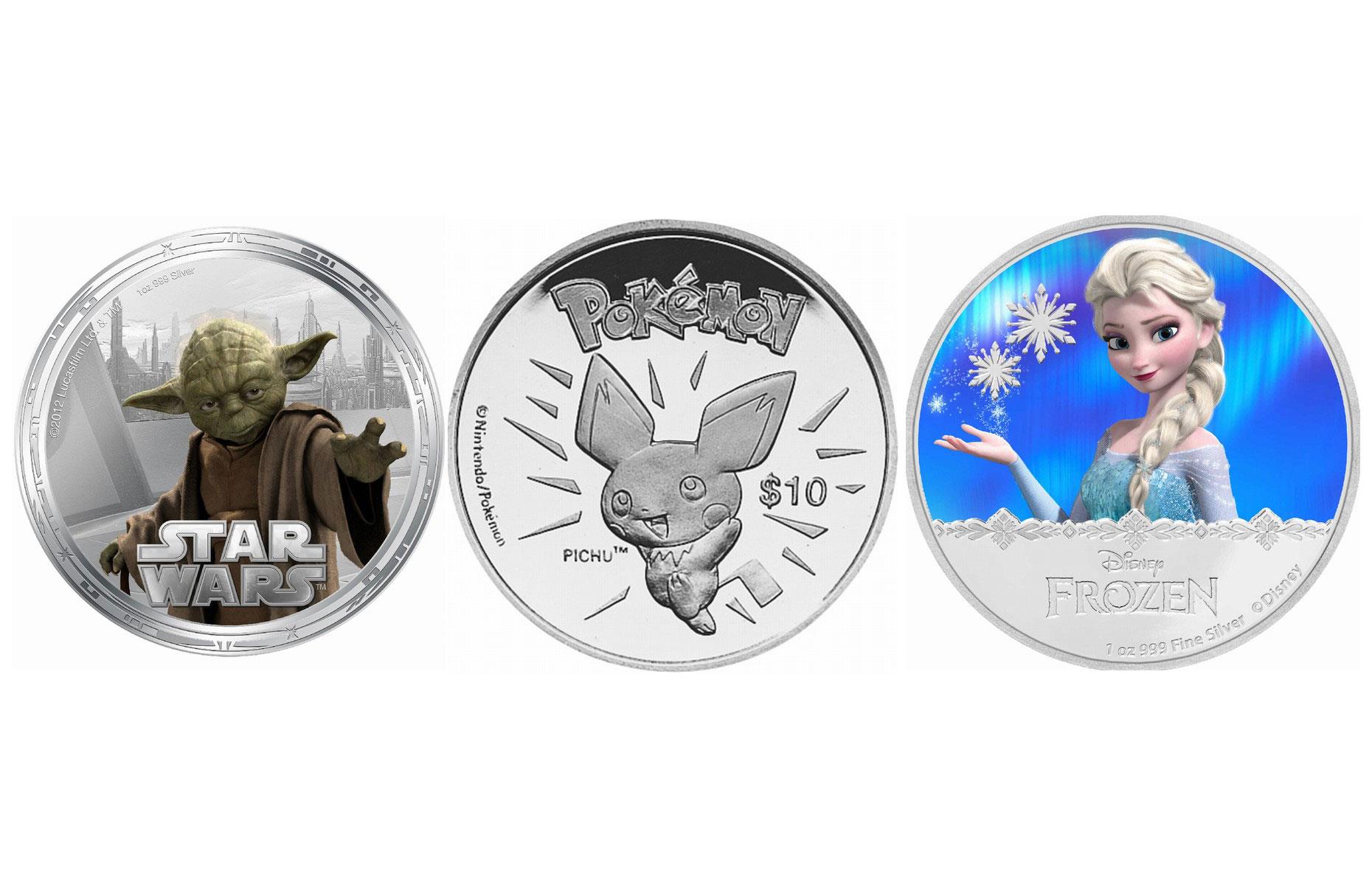 Star Wars, Pokémon and Frozen coins are legal tender on the island of Niue