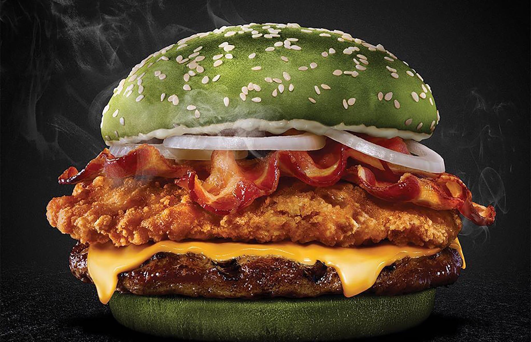 15. Multi-coloured fast food